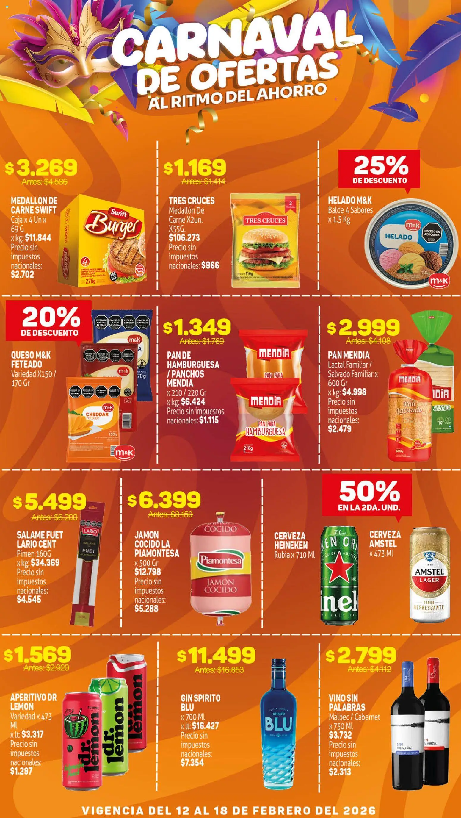 Makro ofertas │ válido desde el 19.09.2026 | Página: 4 | Productos: Caja, Jamón cocido, Gin, Queso