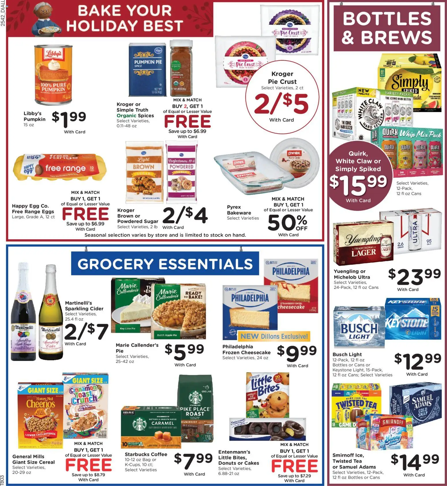 Dillons Weekly Ad - KS - valid from 19.11.2025 | Page: 5 | Products: Cider, Spices, Apple Pie, Bag