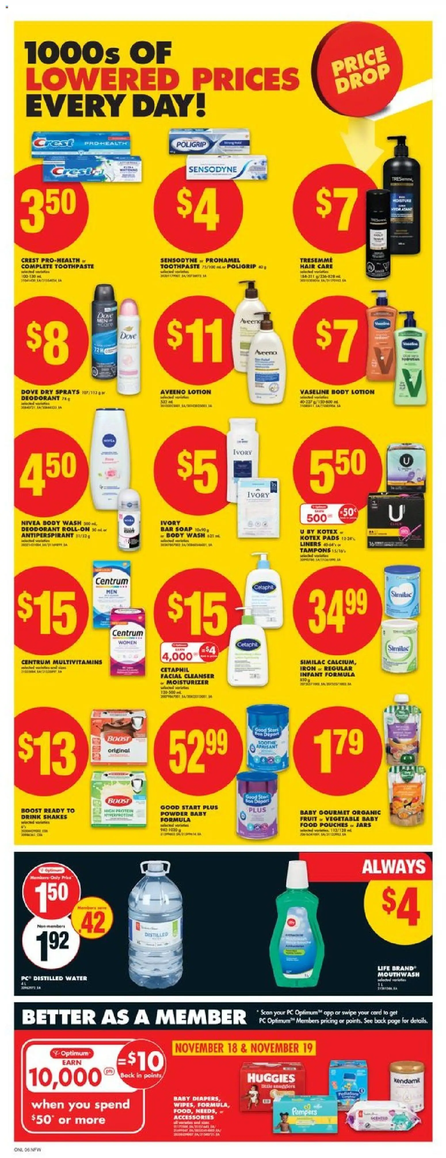 No Frills flyer valid from 13.11.2025 | Page: 10 | Products: Powder, Body wash, Antiperspirant, Mouthwash