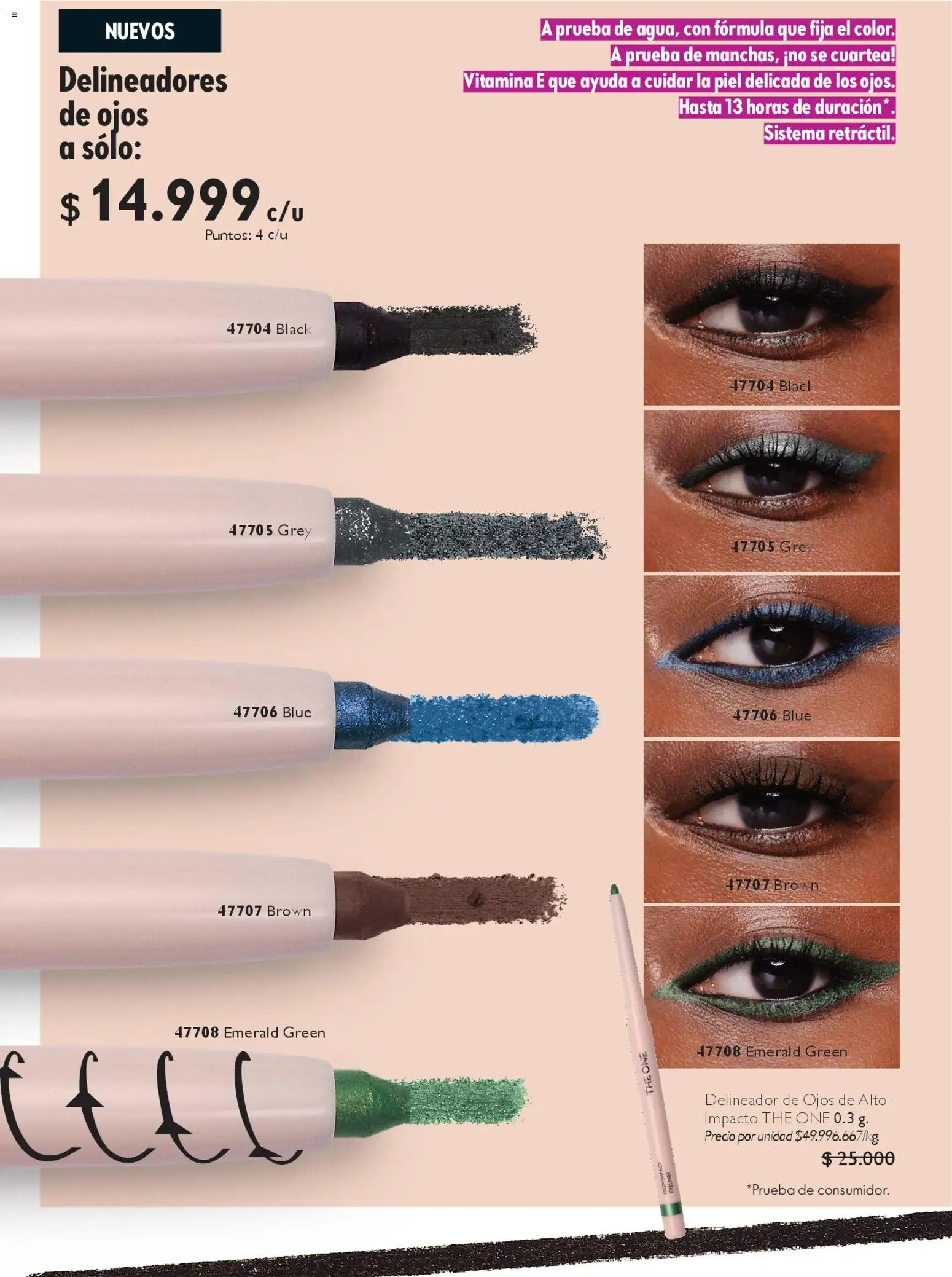 Oriflame revista - valida desde el 27.12.2025 | Página: 10 | Productos: Delineador de ojos, Delineador