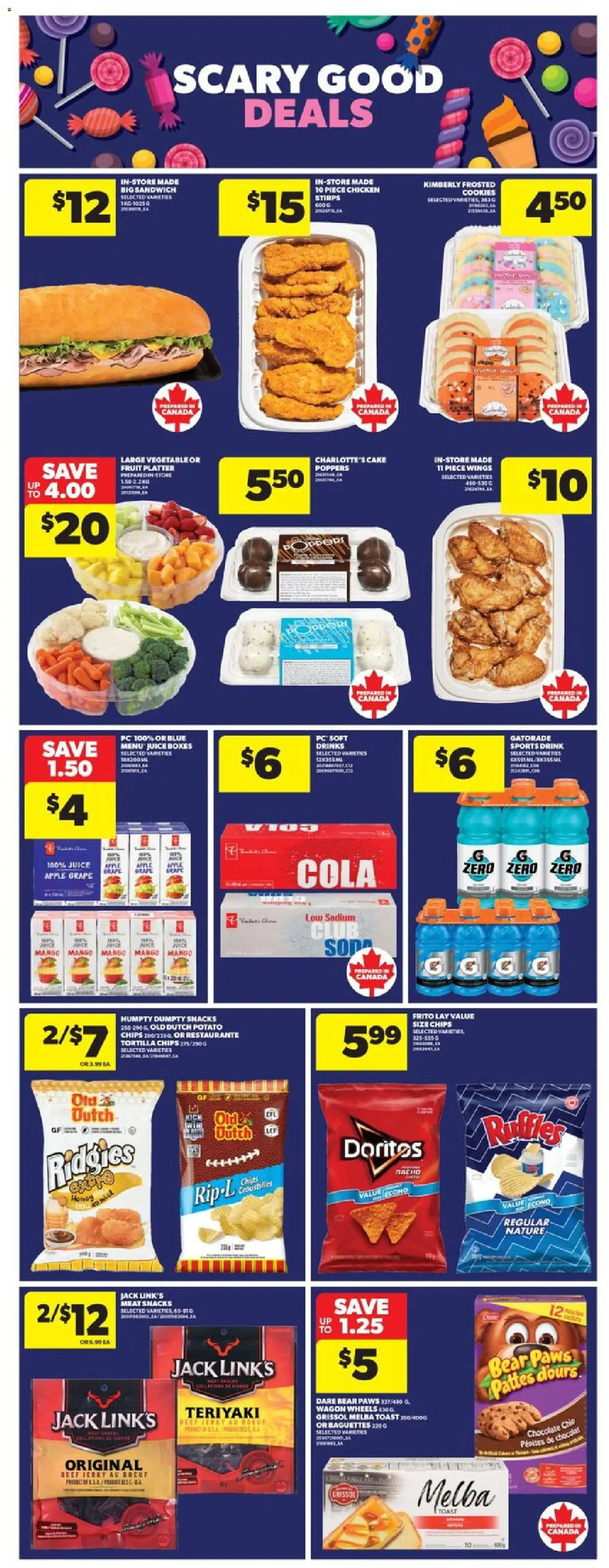 Real Canadian Superstore flyer valid from 23.10.2025 | Page: 12 | Products: Beef, Chocolate, Juice, Chicken