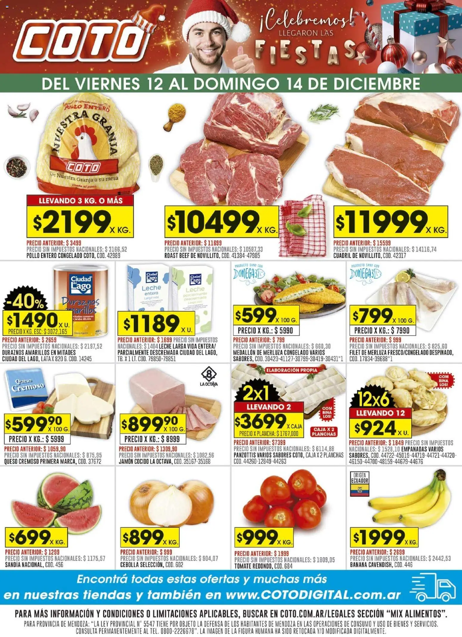Coto - Mix │ válido desde el 12.12.2025 | Página: 1 | Productos: Peso, Pollo, Caja, Queso