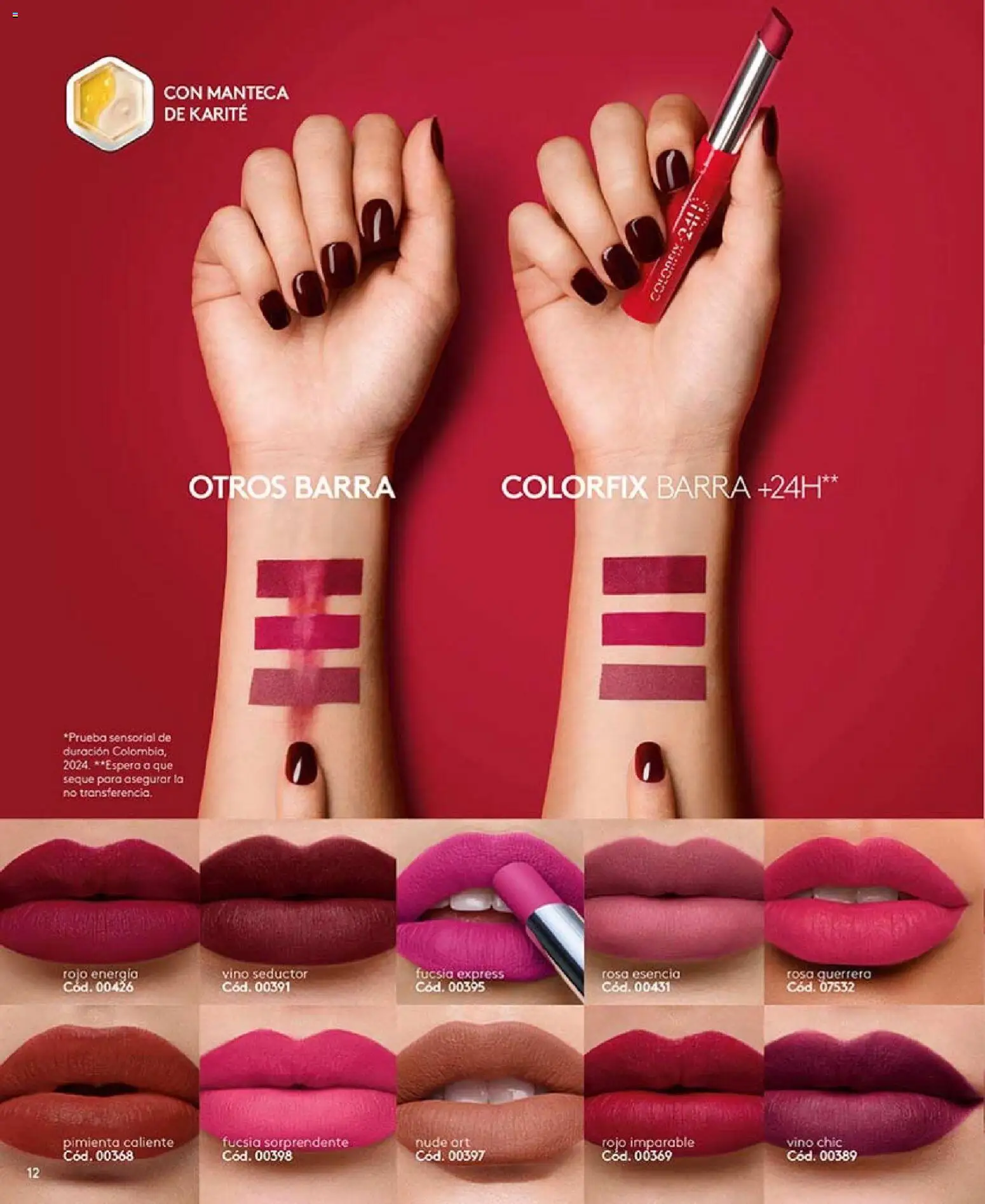 Ésika revista - valida desde el 01.04.2026 | Página: 12 | Productos: Pimienta, Manteca, Vino