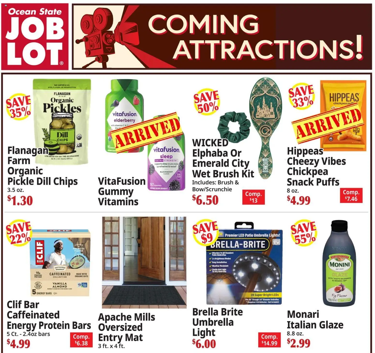 Ocean State Job Lot Ad - valid from 29.01.2026 | Page: 1 | Products: Brush, Chips, Umbrella, Dill