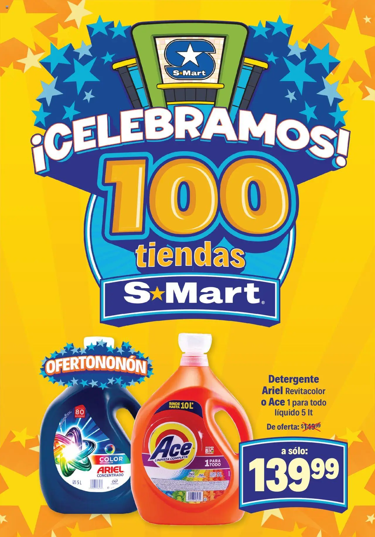 Nuevas ofertas de S-Mart válidas en toda la República Mexicana desde el 03.10.2025. ¡Encuentra las mejores ofertas en S-Mart - Folleto de Feria - Chihuahua! | Página: 2 | Productos: Detergente