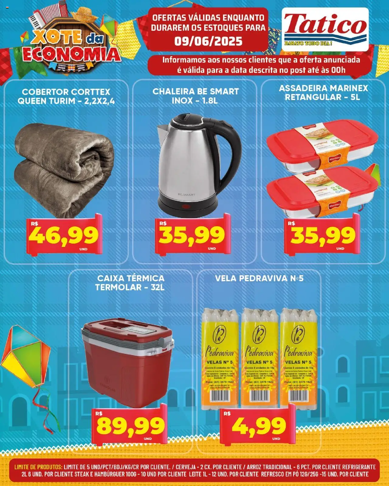 Tatico Folheto - válido de 09.06.2025 | Página: 17 | Produtos: Velas, Pó, Cerveja, Hambúrguer