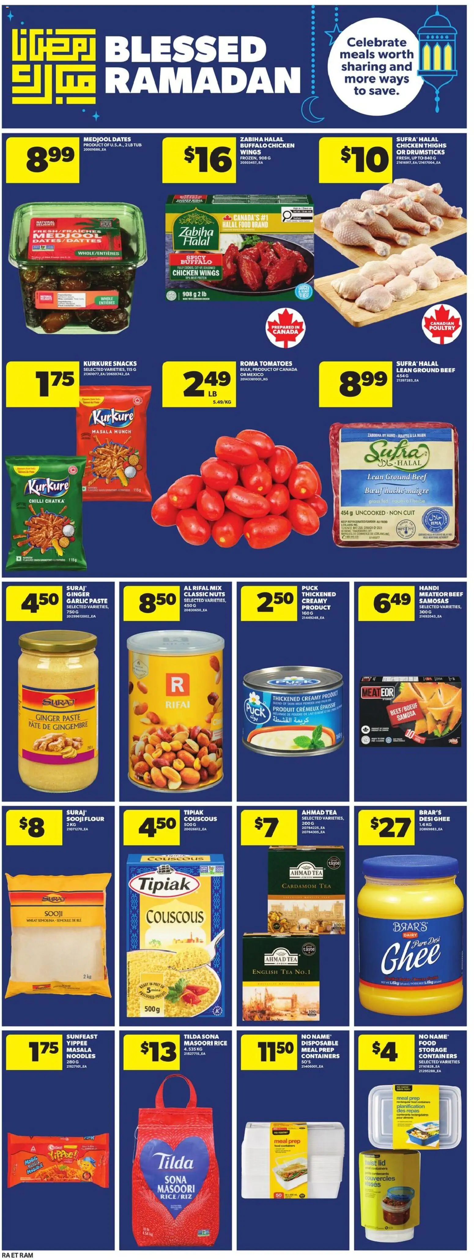 Atlantic Superstore flyer valid from 05.03.2026 | Page: 13 | Products: Tea, Noodles, Beef, Milk