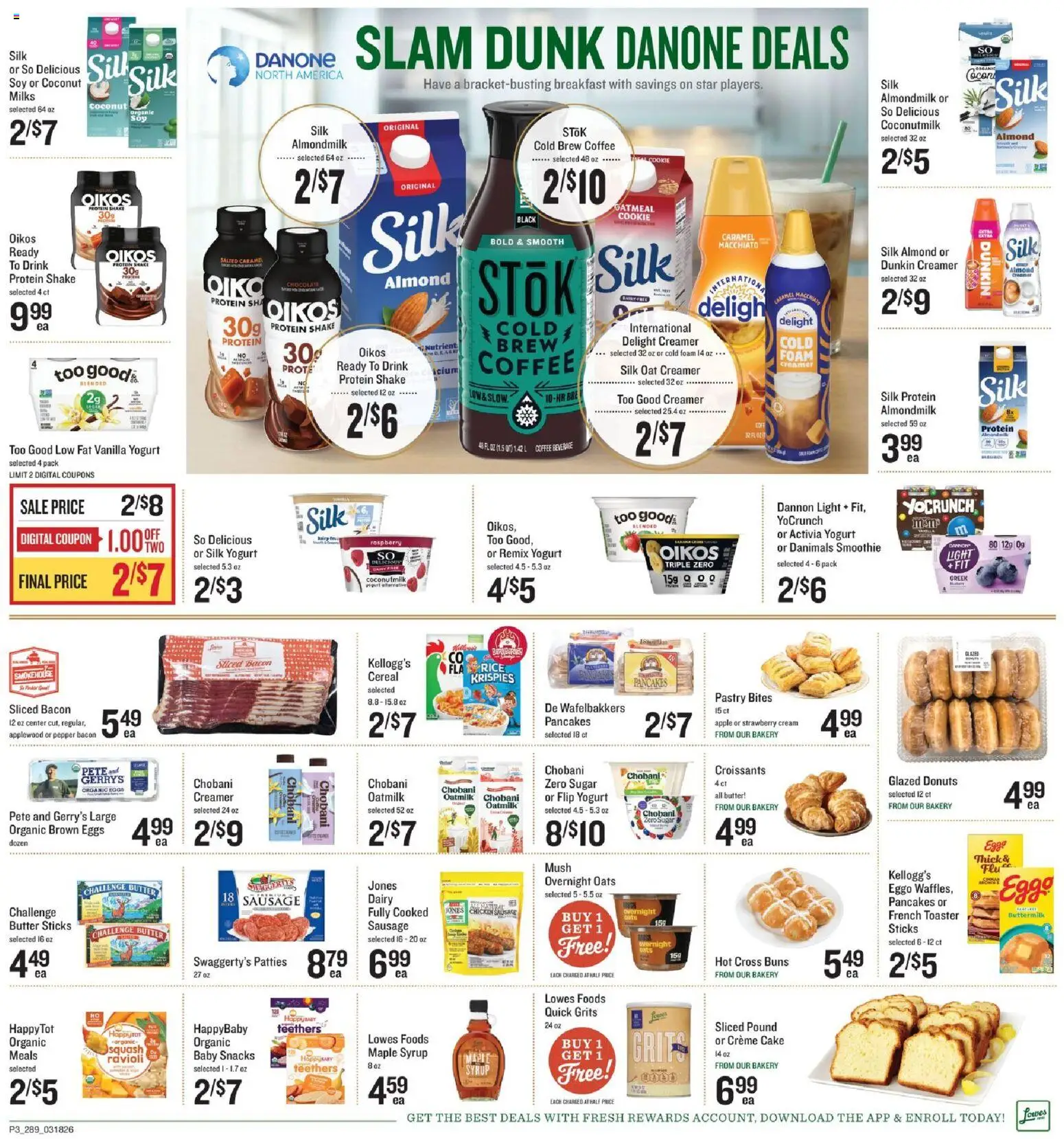 Lowes Foods Weekly Ad - GA - valid from 18.03.2026 | Page: 3 | Products: Toaster, Yogurt, Coffee, Sugar