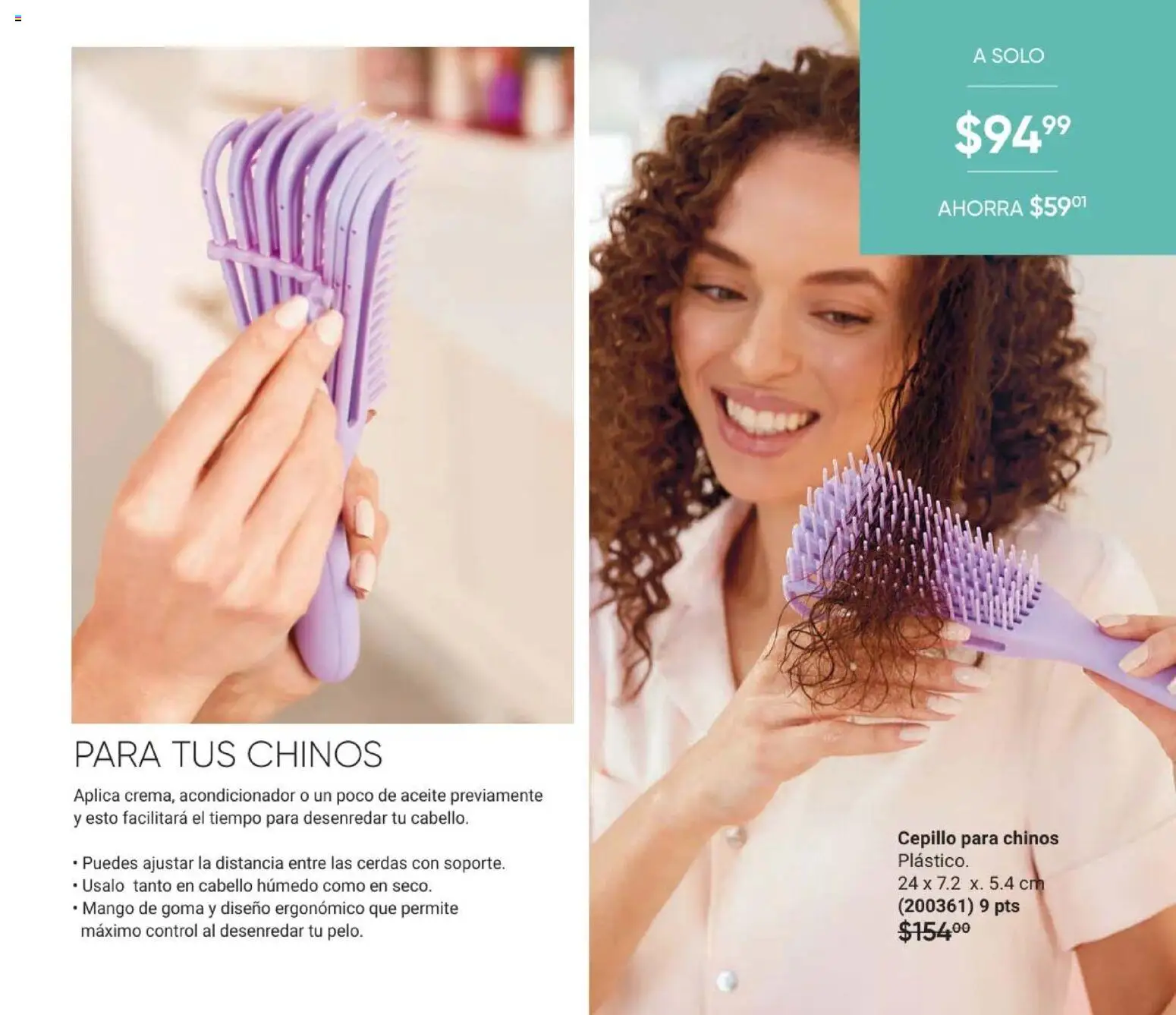 Nuevas ofertas de AVON válidas en toda la República Mexicana desde el 28.11.2025. ¡Encuentra las mejores ofertas en AVON Casa & Estilo 18 2025! | Página: 115 | Productos: Cepillo, Mango, Aceite, Acondicionador