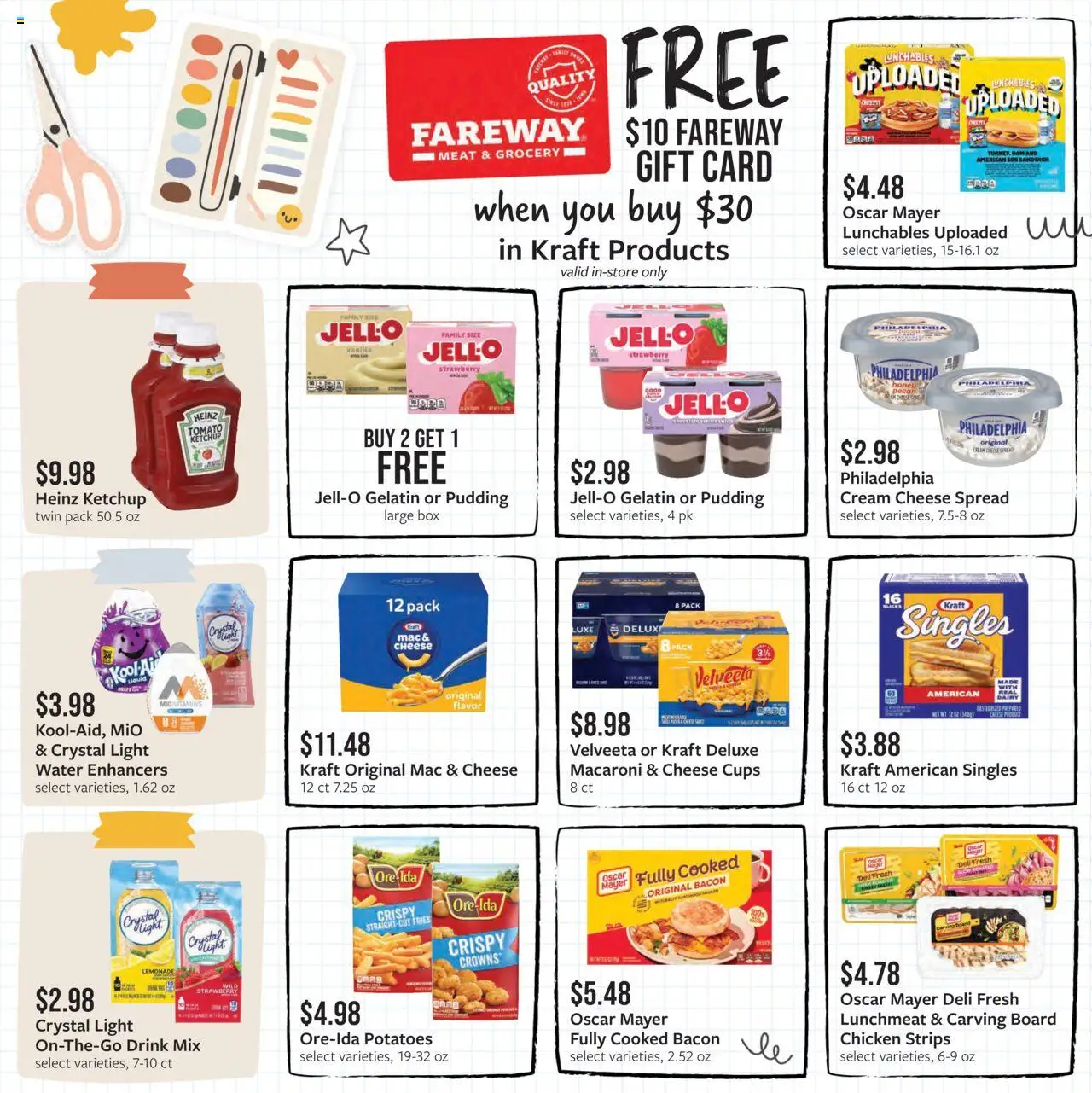 Fareway Weekly Ad - valid from 04.08.2025 | Page: 12 | Products: Crowns, Cheese, Cream, Potatoes
