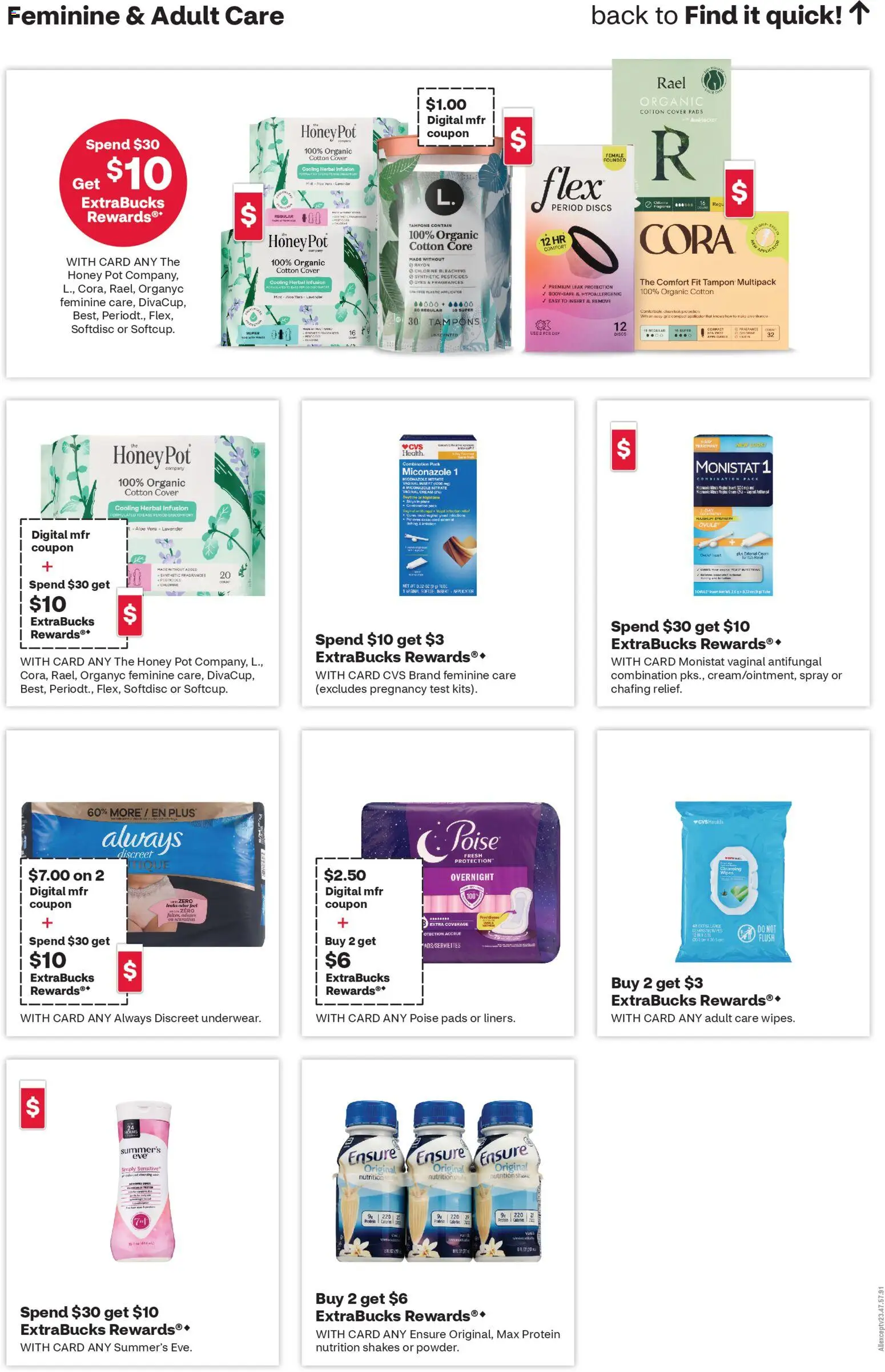 CVS Pharmacy Weekly Ad - KS - valid from 19.04.2026 | Page: 9 | Products: Wok, Aloe Vera, Pads, Tampons