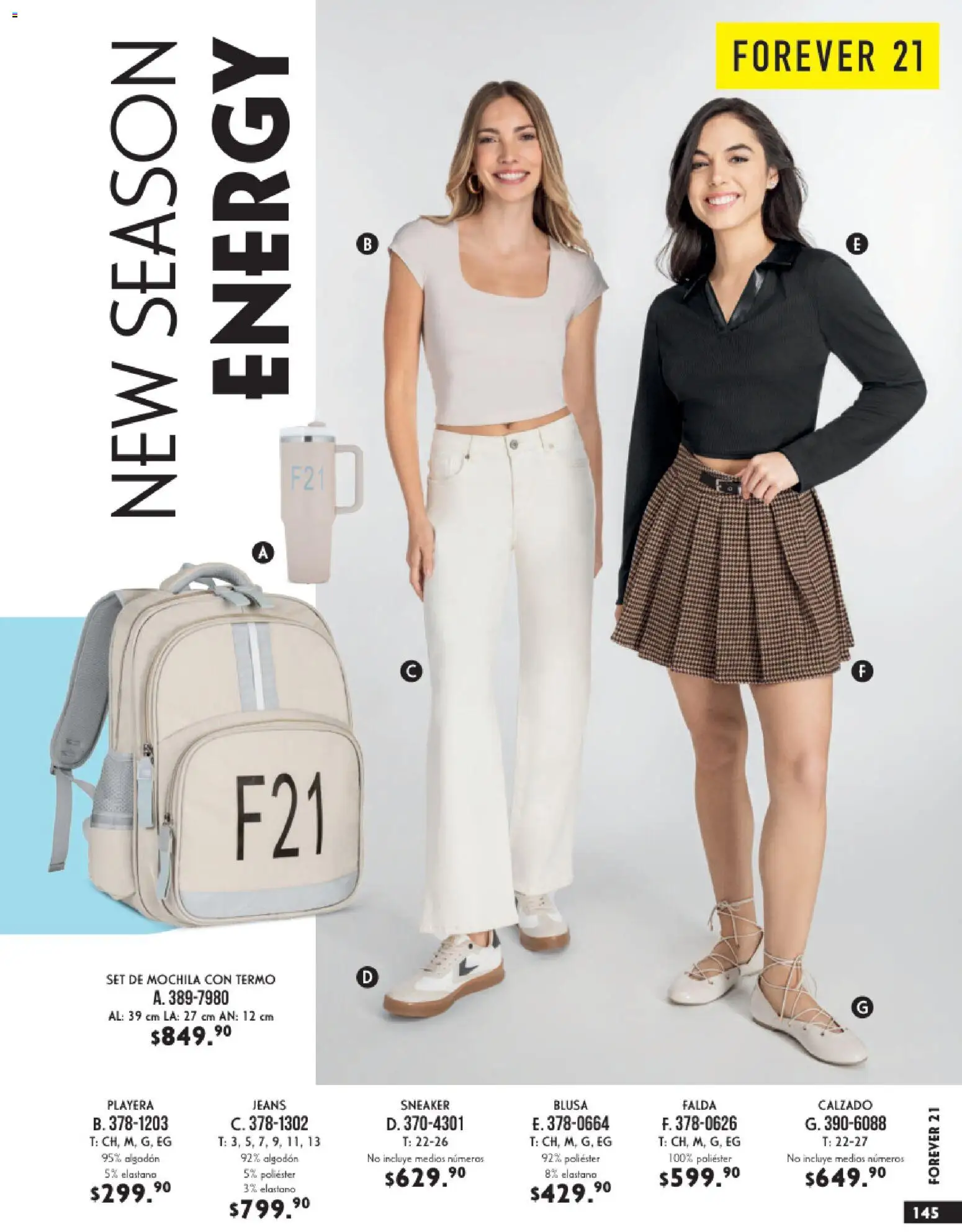 Nuevas ofertas de Andrea válidas en toda la República Mexicana desde el 25.01.2026. ¡Encuentra las mejores ofertas en Andrea catálogo Vestir! | Página: 145 | Productos: Blusa, Mochila, Playera, Termo