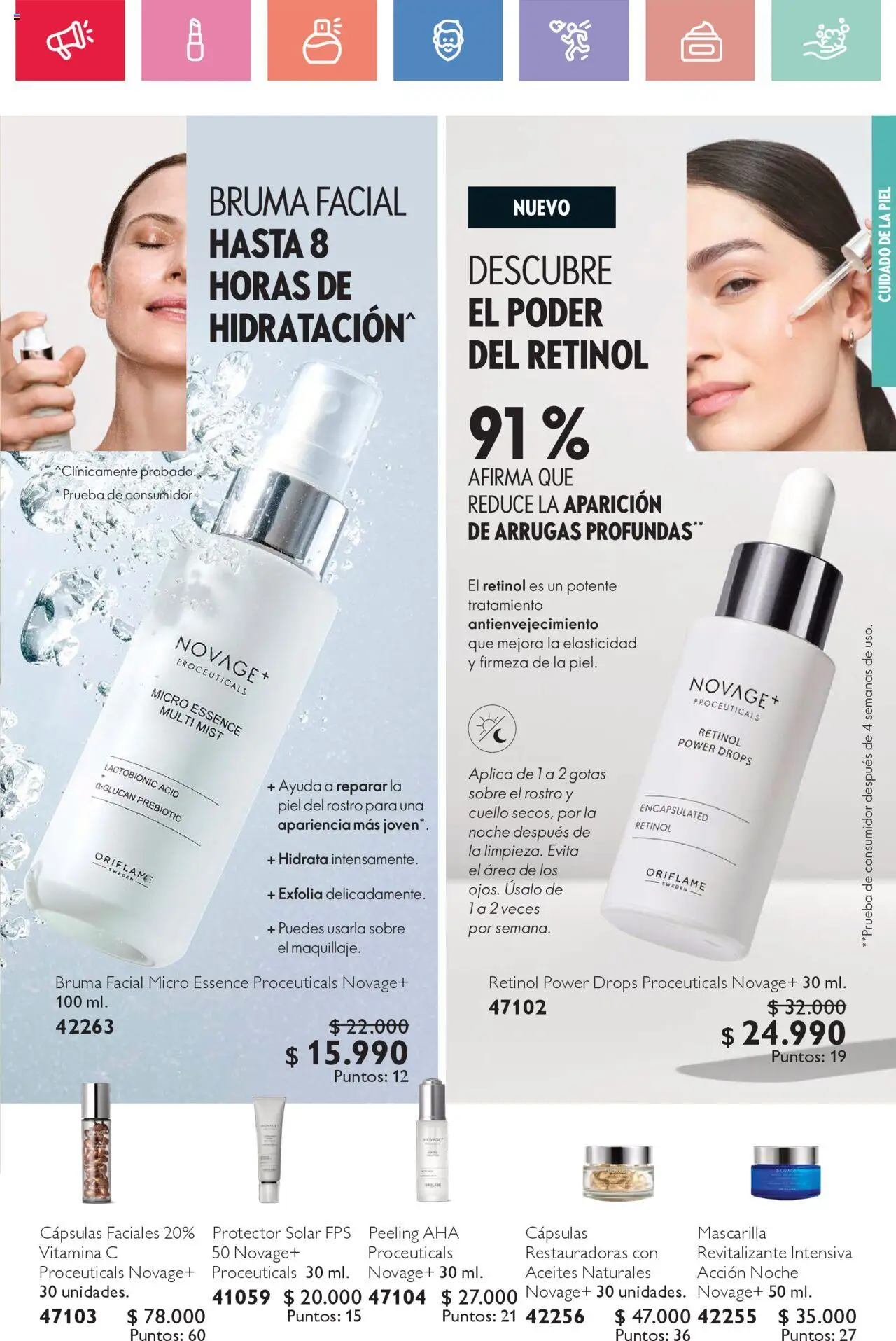 Oriflame catálogo │ válido desde el 21.06.2025 | Página: 61 | Productos: Protector solar, Mascarilla, Cuello, Sobre