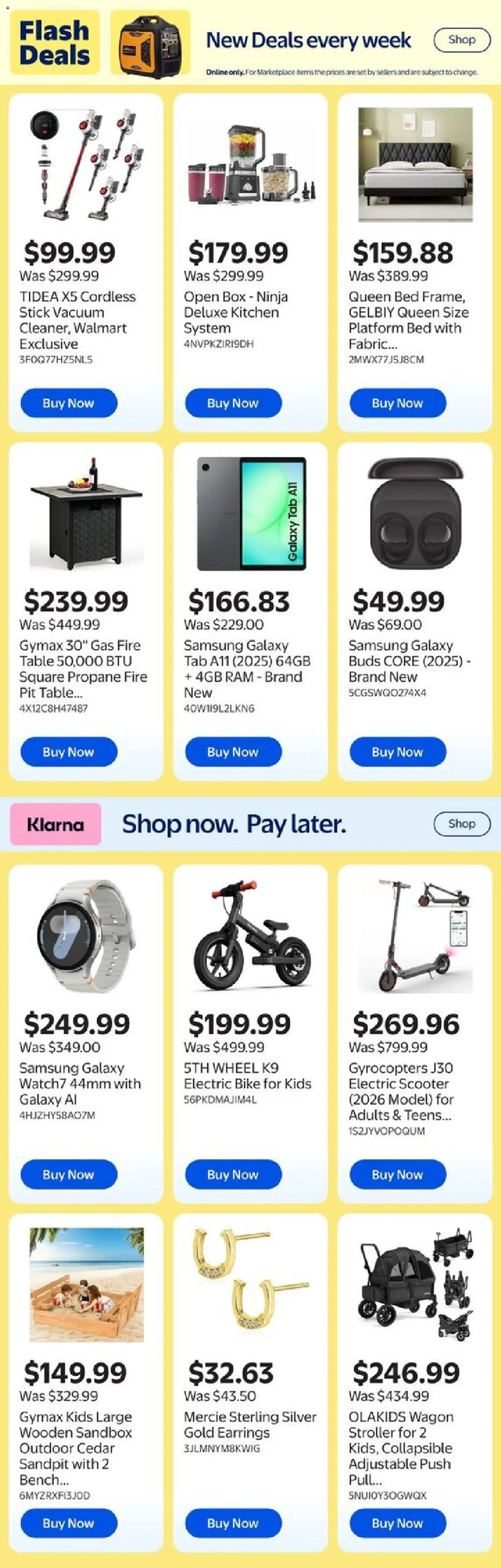 Walmart flyer valid from 12.03.2026 | Page: 12 | Products: Bed, Table, Box