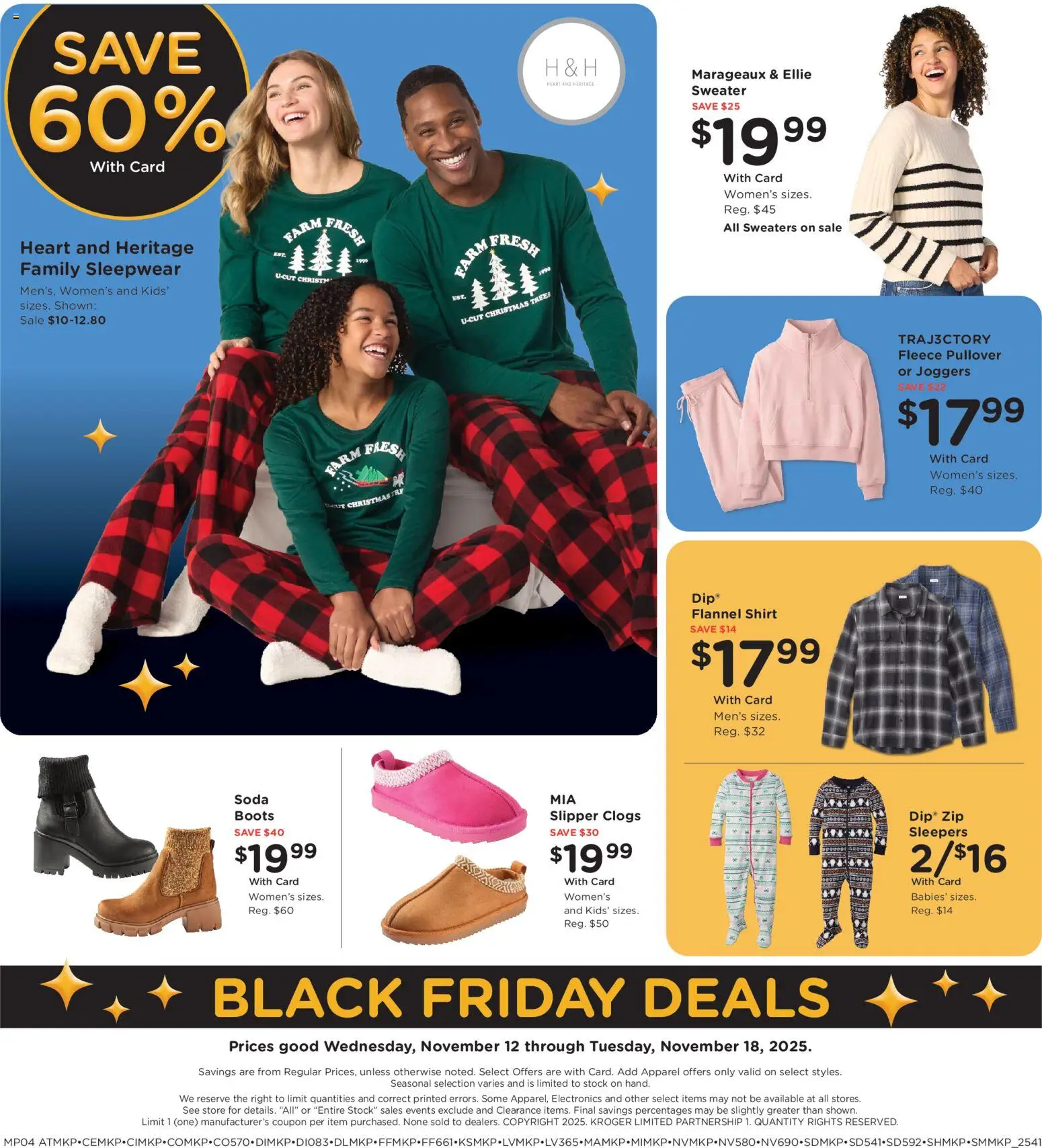 Fry's Food Black Friday Deals - valid from 12.11.2025 | Page: 4 | Products: Shirt, Sweater, Boots