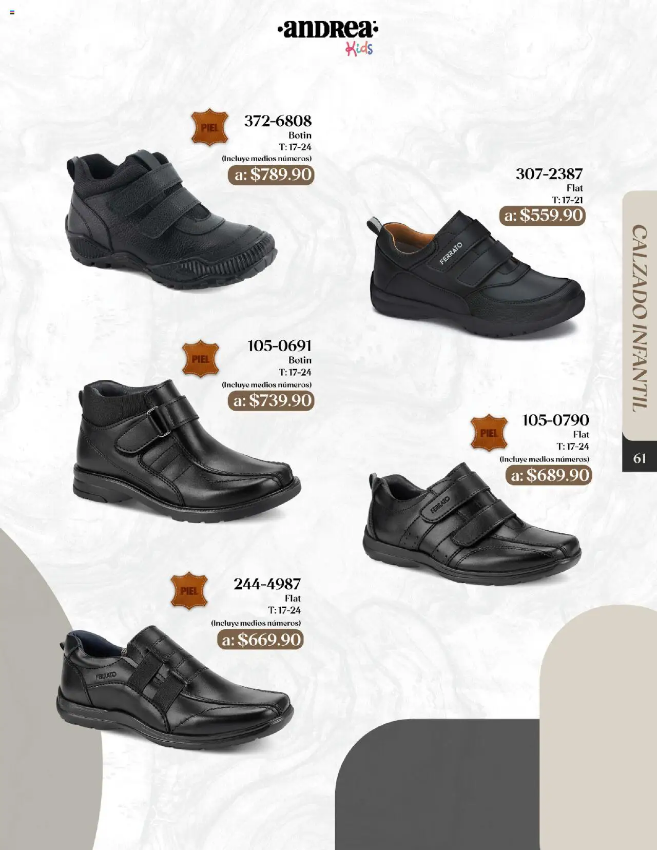Nuevas ofertas de Andrea válidas en toda la República Mexicana desde el 24.08.2025. ¡Encuentra las mejores ofertas en Andrea - Catálogo Esenciales de Otoño! | Página: 61 | Productos: Botín