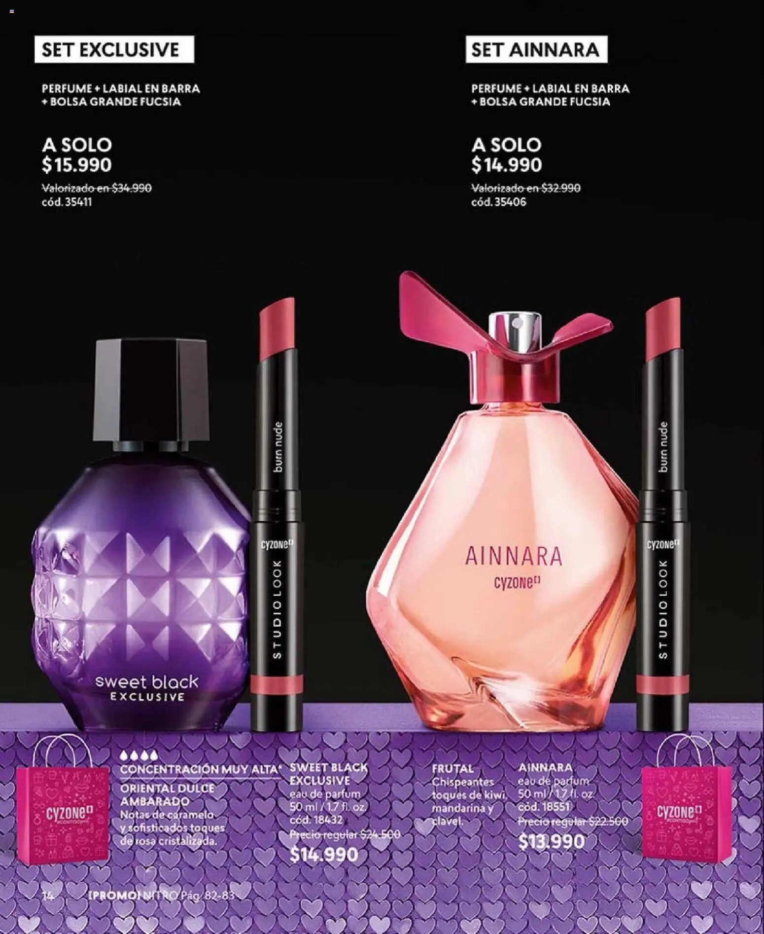Catálogo CyZone Campaña 3 │ válido desde el 01.02.2026 | Página: 14 | Productos: Bolsa, Perfume, Labial