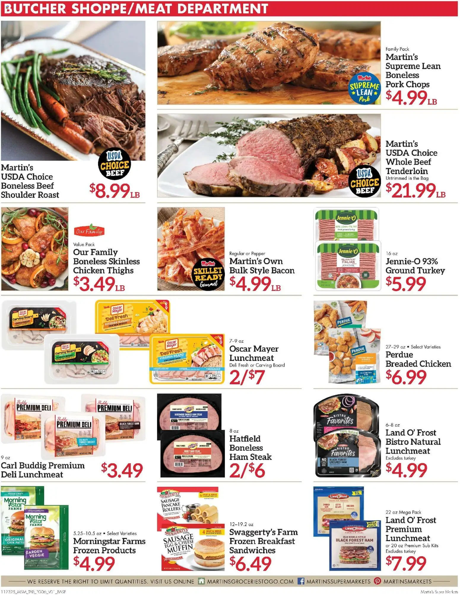 Martin’s Weekly Ad - valid from 23.11.2025 | Page: 10 | Products: Ham, Beef, Bag, Oven