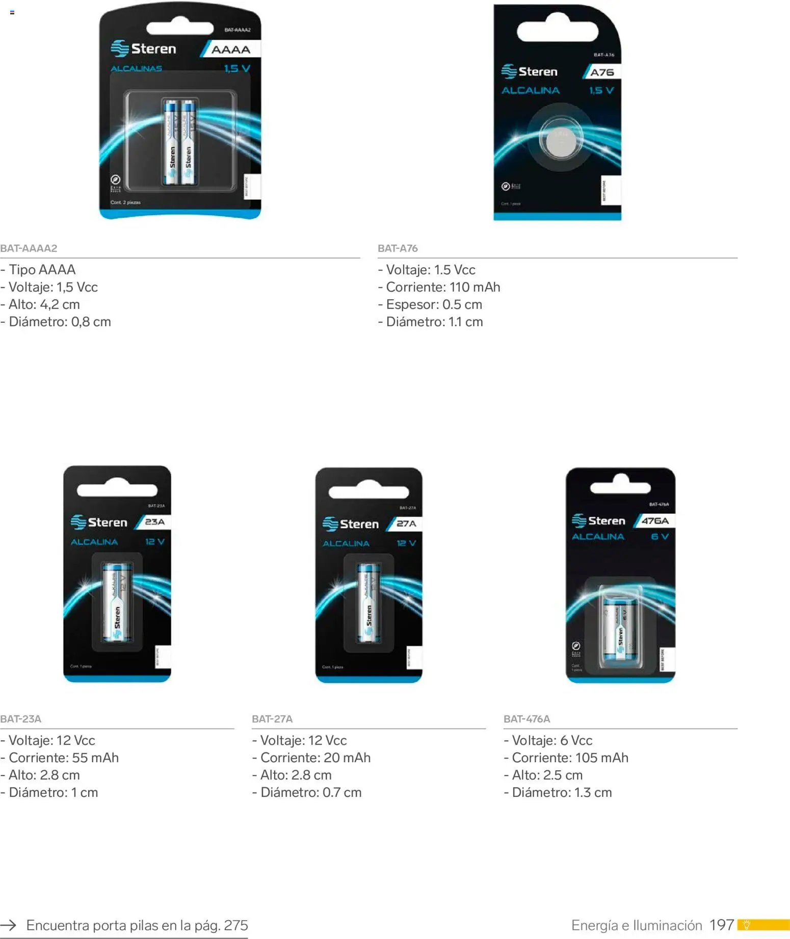 Nuevas ofertas de Steren válidas en toda la República Mexicana desde el 01.01.2026. ¡Encuentra las mejores ofertas en Steren catálogo! | Página: 209 | Productos: Pilas
