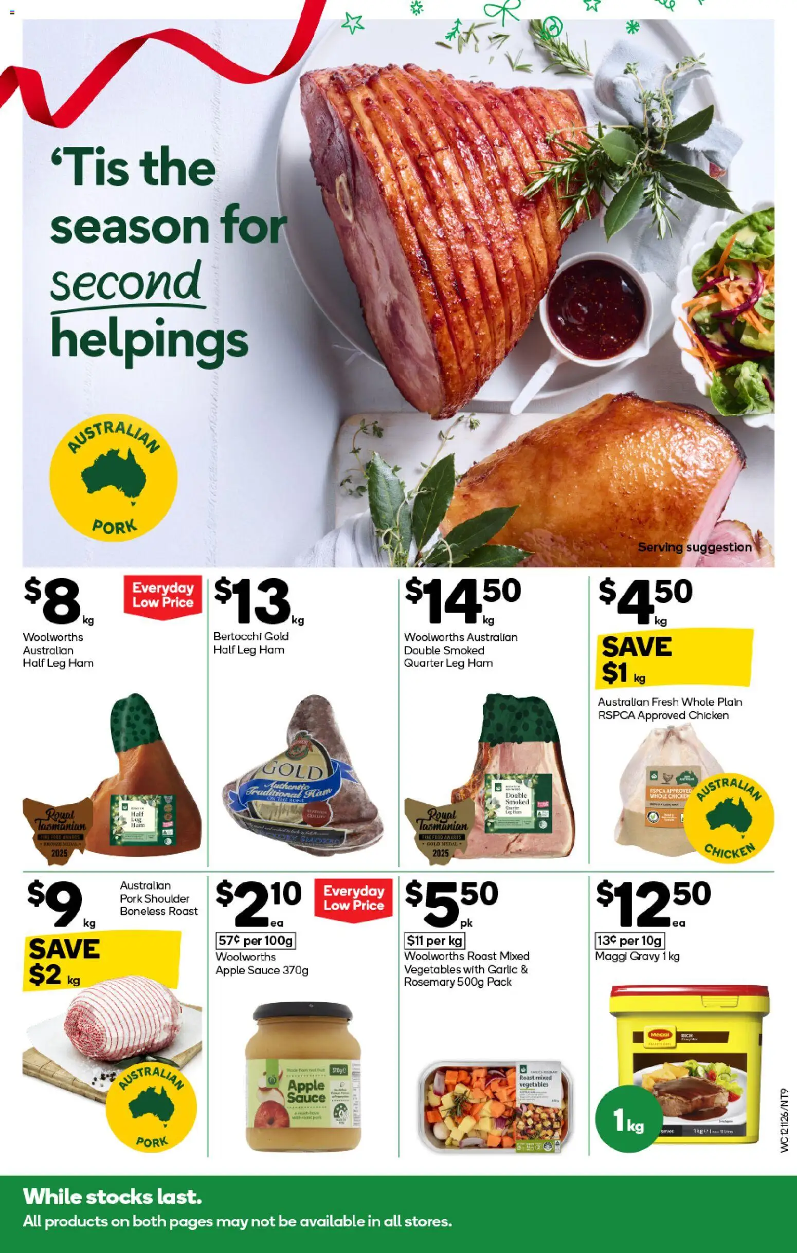 Woolworths catalogue - valid from 12.11.2025 | Page: 9 | Products: Ham, Pork, Vegetables, Sauce