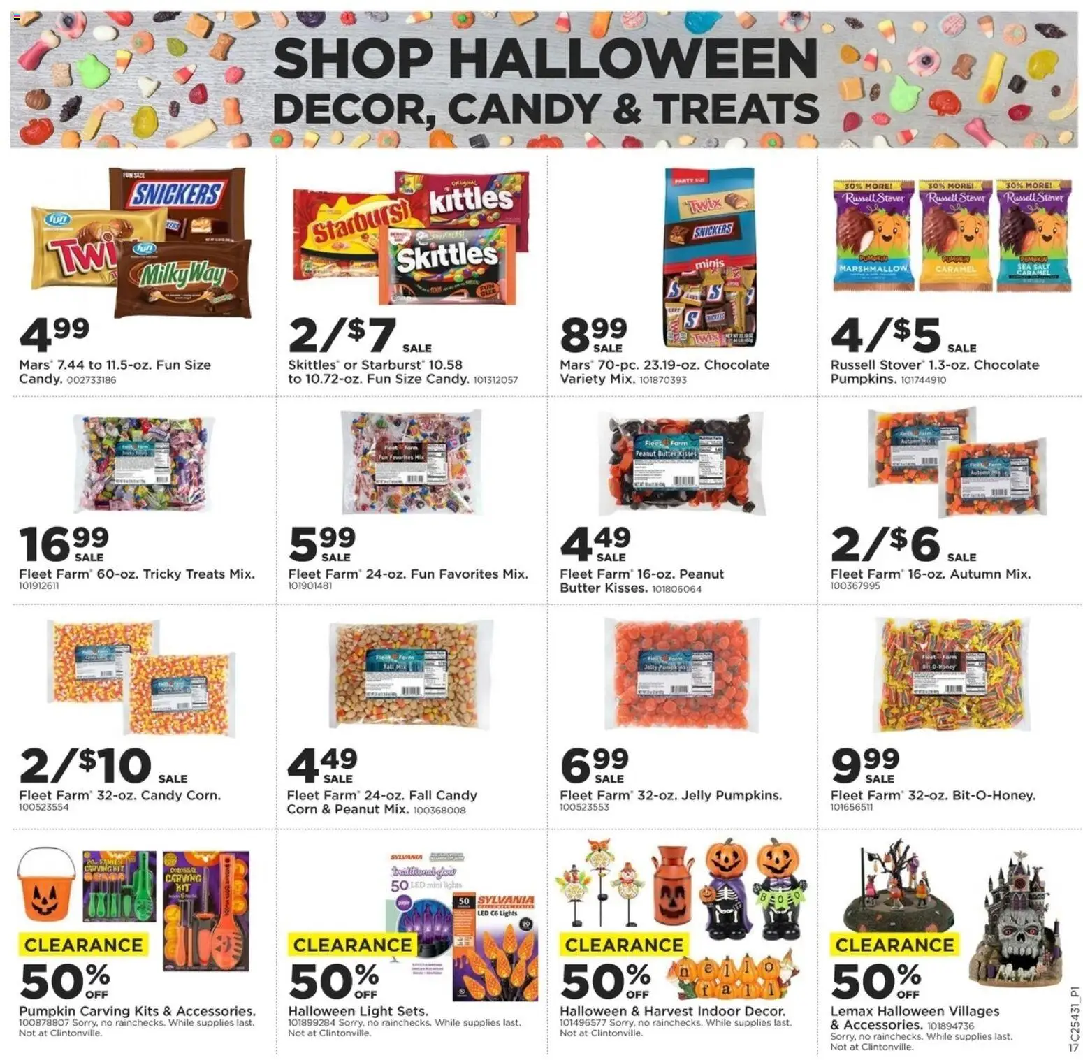 Mills Fleet Farm Weekly Ad - valid from 23.10.2025 | Page: 24 | Products: Butter, Chocolate, Salt, Pumpkin