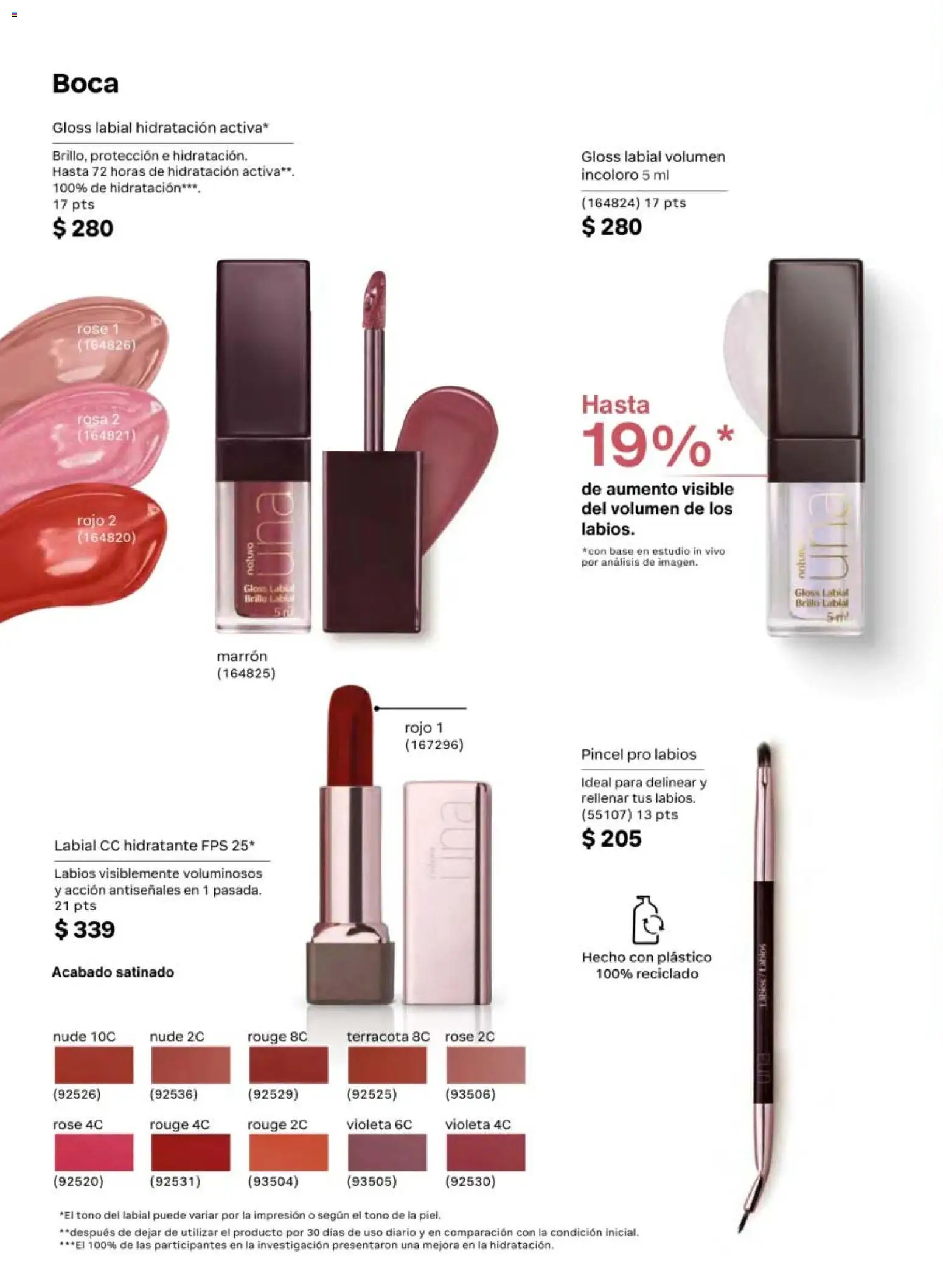 Nuevas ofertas de Natura válidas en toda la República Mexicana desde el 13.03.2026. ¡Encuentra las mejores ofertas en Natura campaña 5 2026! | Página: 62 | Productos: Pincel, Brillo