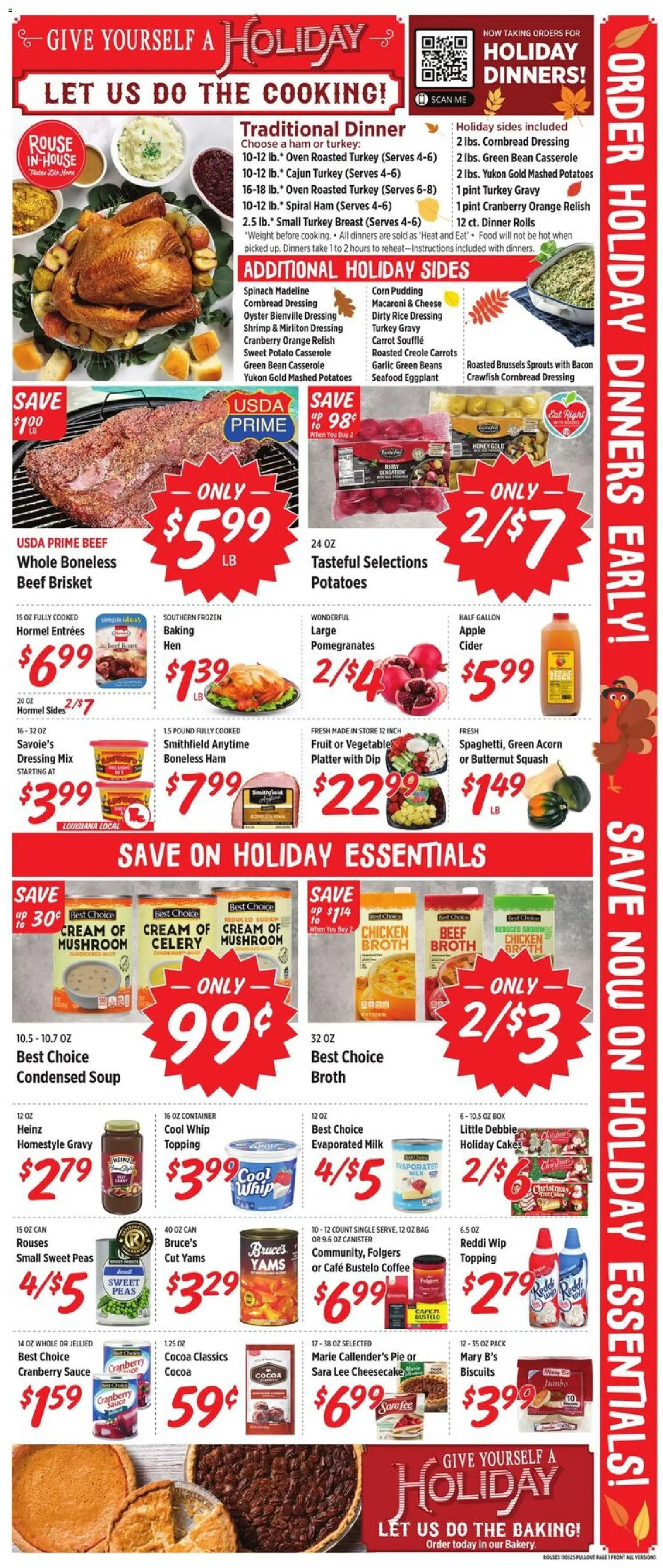 Rouses Weekly Ad - MS - valid from 05.11.2025 | Page: 5 | Products: Corn, Cream, Potatoes, Eggplant