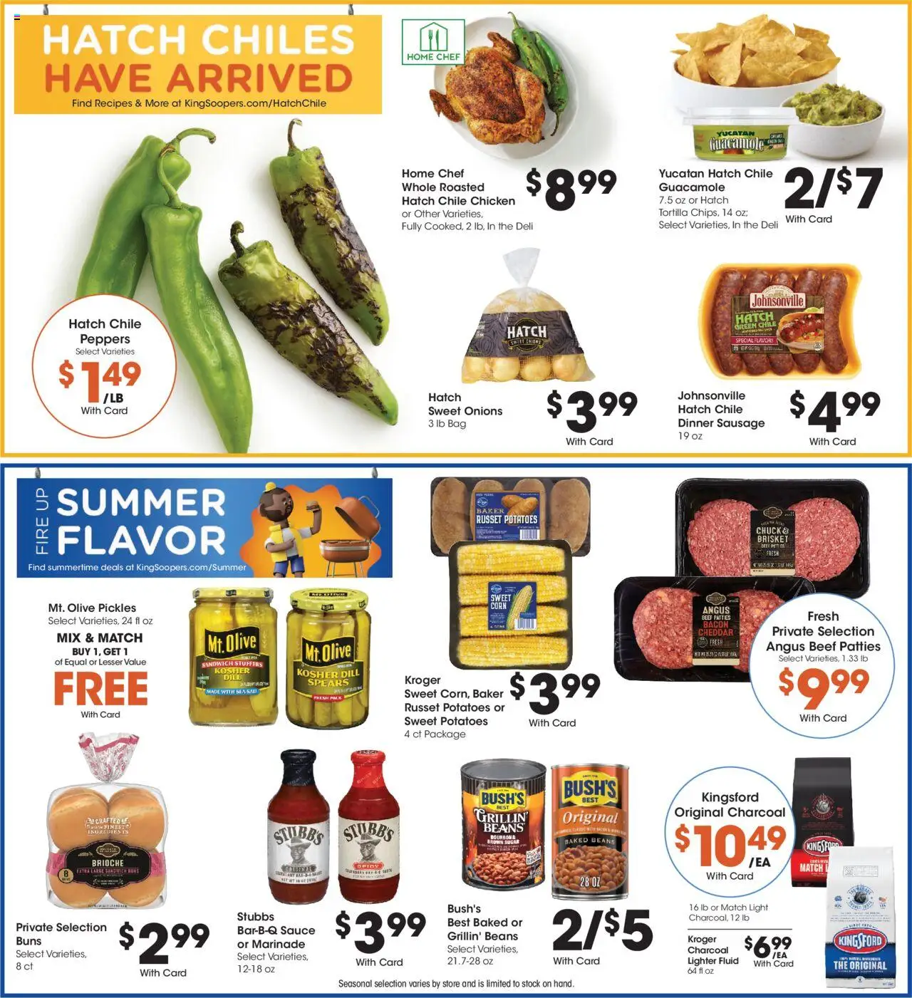 King Soopers Weekly Ad - valid from 06.08.2025 | Page: 9 | Products: Peppers, Beef, Lighter, Bag