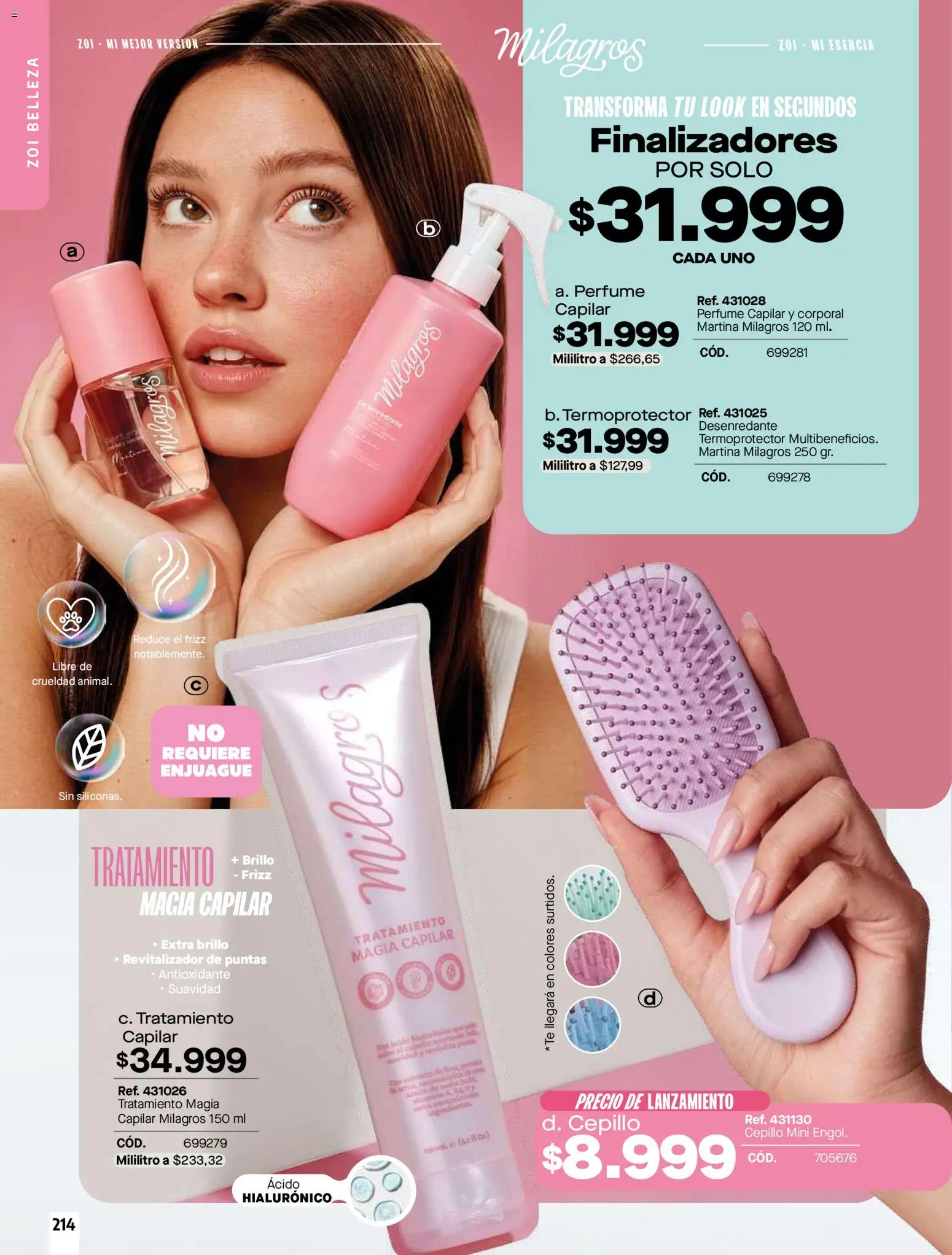 Carmel revista - valida desde el 01.04.2026 | Página: 214 | Productos: Brillo, Perfume, Cepillo