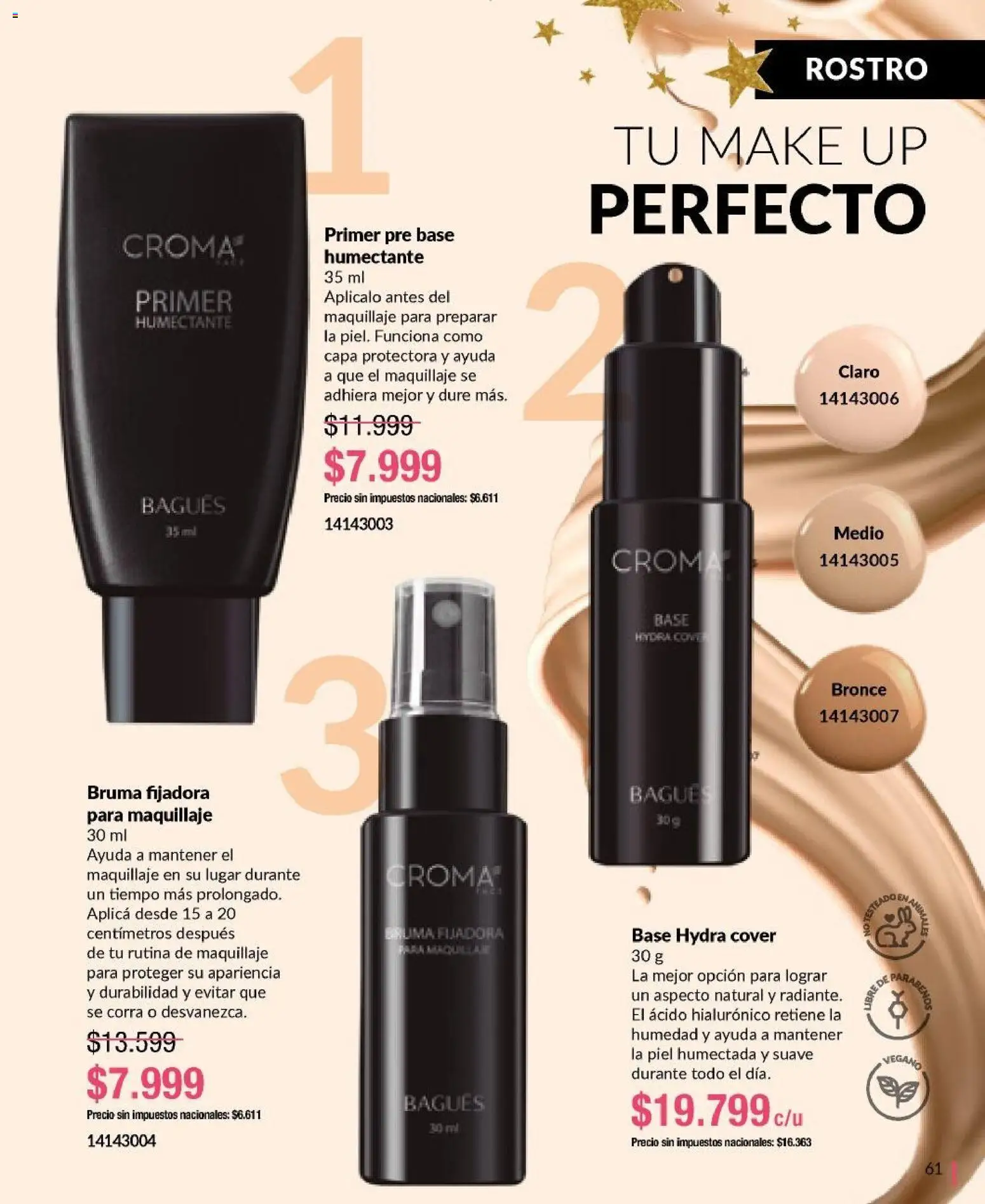 Bagués - Catálogo │ válido desde el 17.11.2025 | Página: 61 | Productos: Maquillaje, Bruma, Pre base