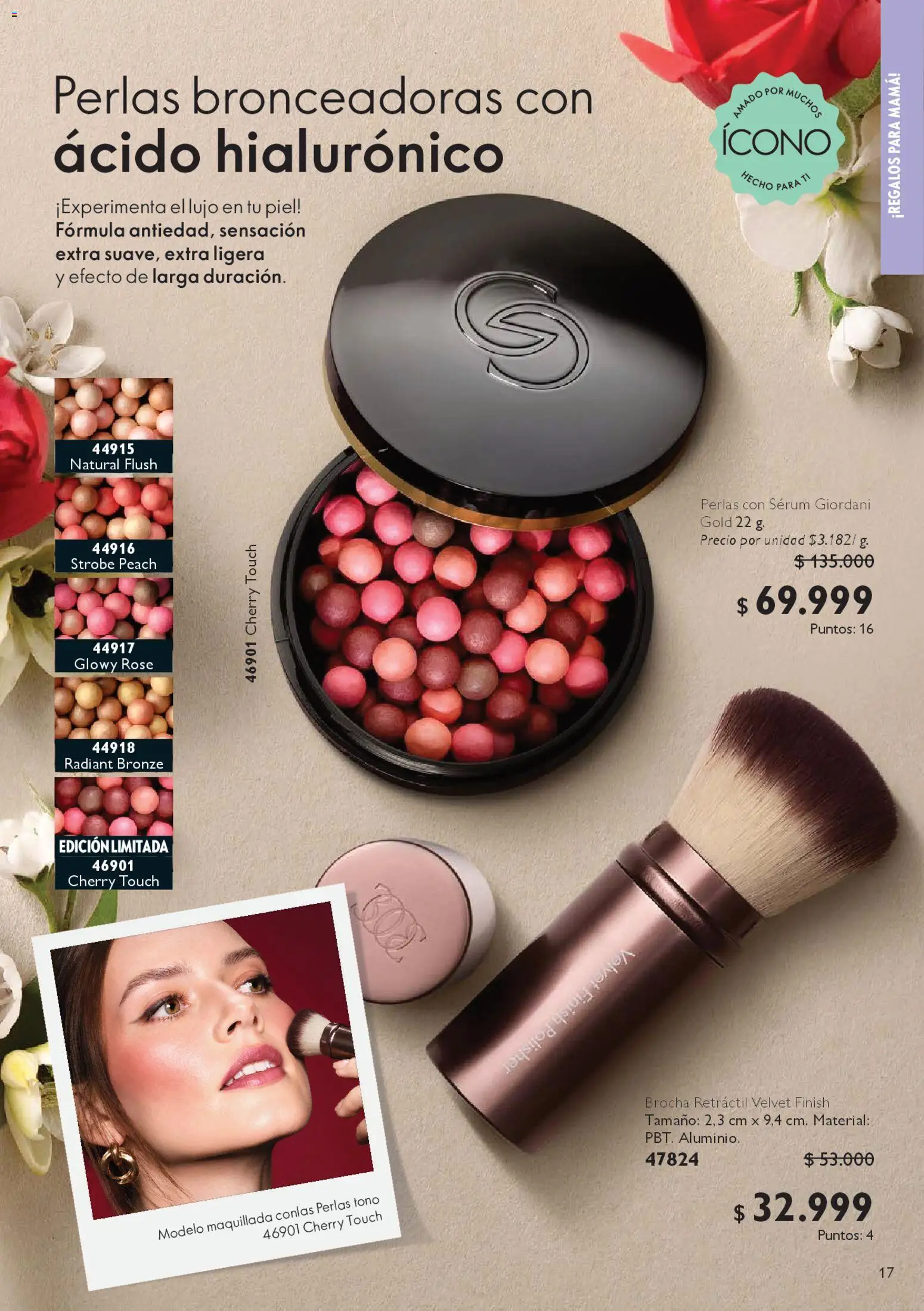 Oriflame revista - valida desde el 18.04.2026 | Página: 17 | Productos: Serum, Brocha