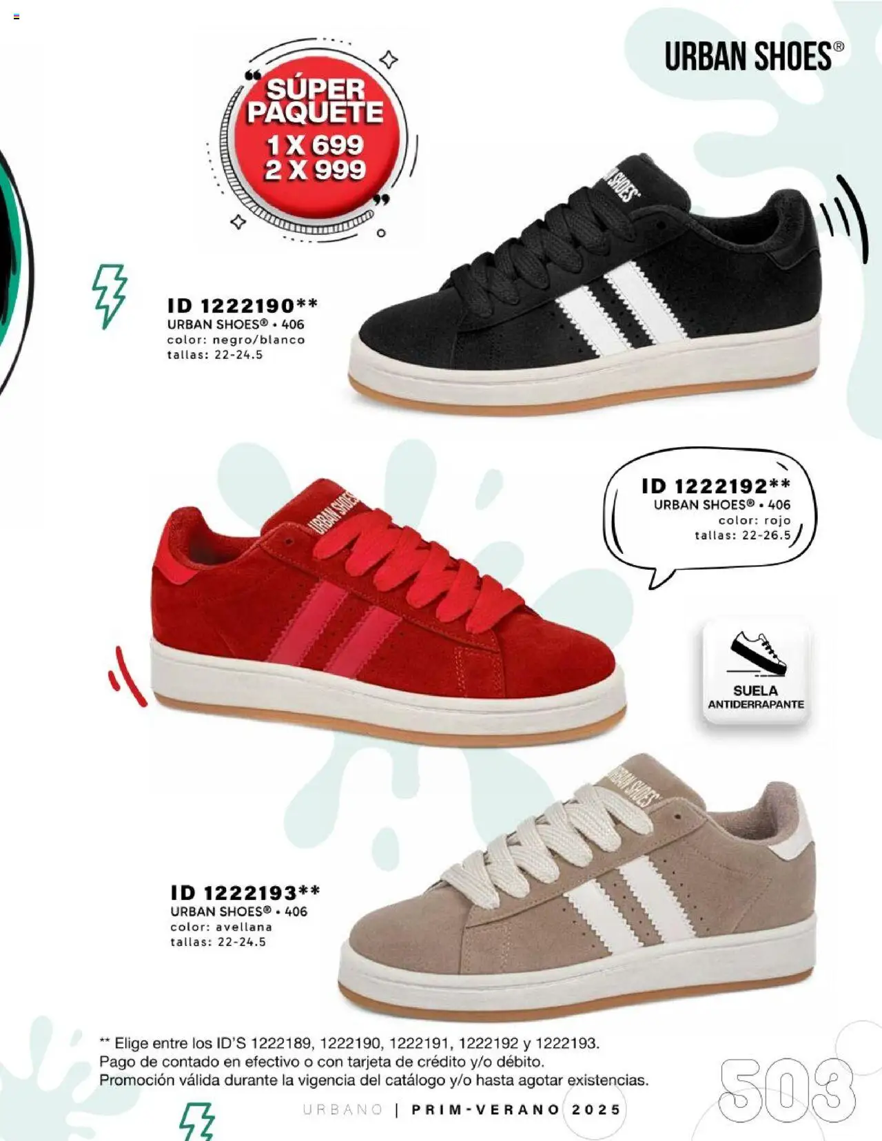 Nuevas ofertas de Price Shoes válidas en toda la República Mexicana desde el 24.01.2025. ¡Encuentra las mejores ofertas en Price Shoes catálogo Urbano! | Página: 503