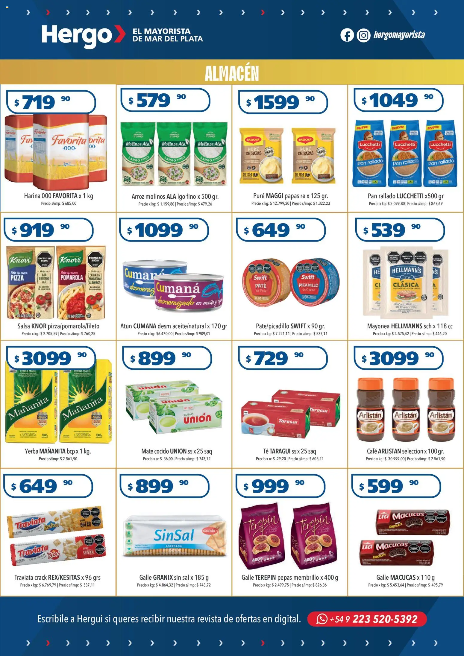 Hergo catálogo │ válido desde el 22.10.2025 | Página: 2 | Productos: Queso, Arroz, Mate cocido, Zanahoria