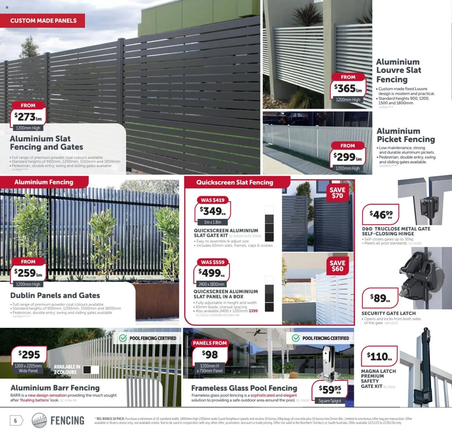Stratco catalogue - valid from 12.12.2025 | Page: 6 | Products: Box, Gate, Powder, Bag