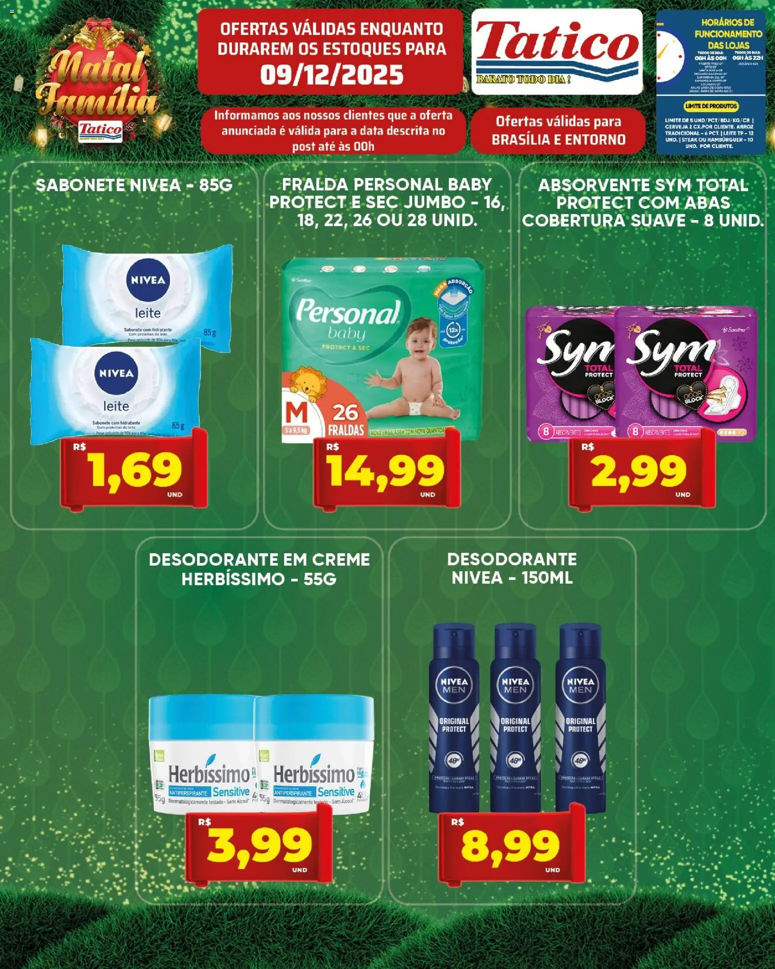 Tatico Folheto - válido de 10.12.2025 | Página: 21 | Produtos: Antiperspirante, Leite, Sabonete, Absorvente
