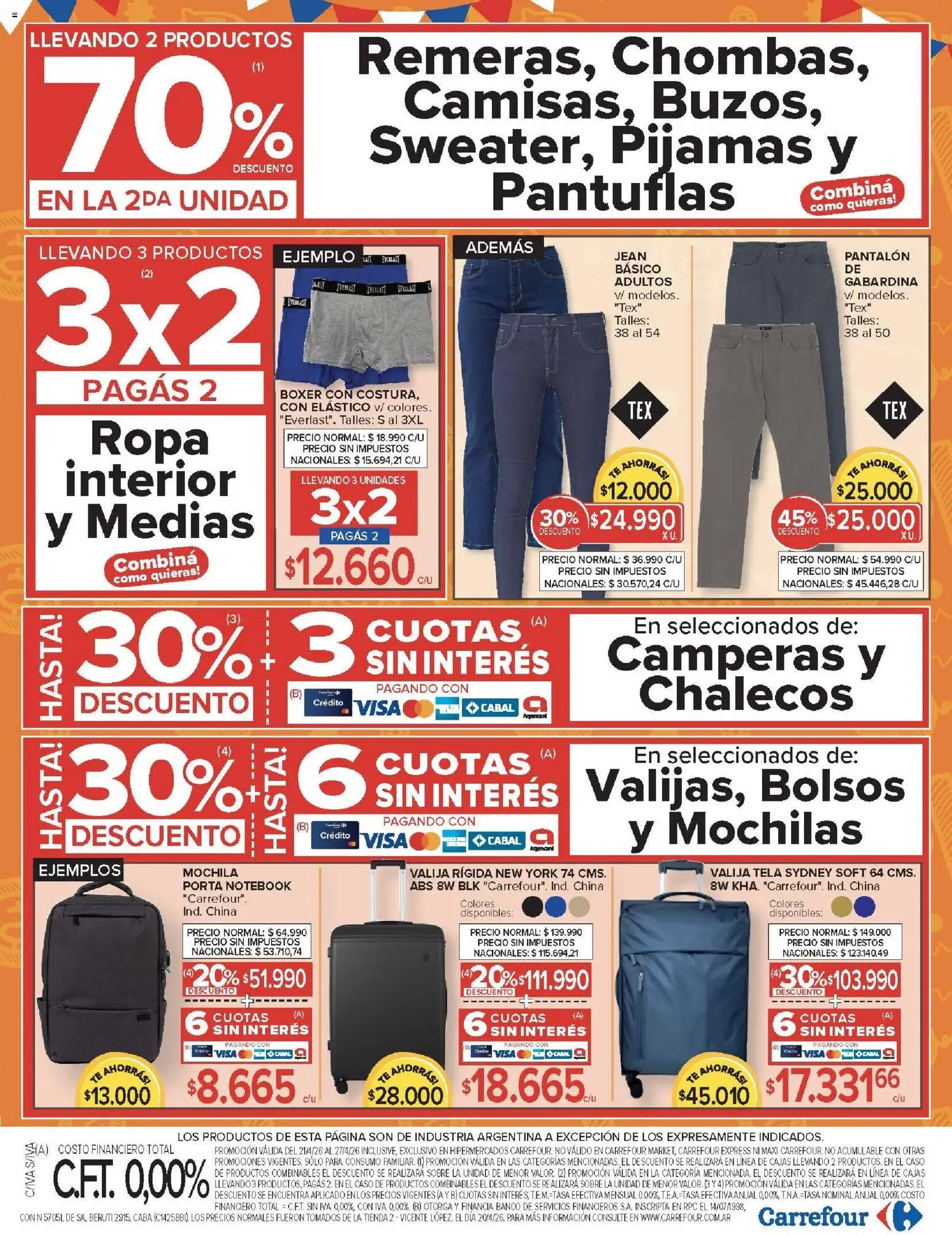 Carrefour -Carrefour Hiper │ válido desde el 21.04.2026 | Página: 21 | Productos: Jean, Caso, Banco, Notebook
