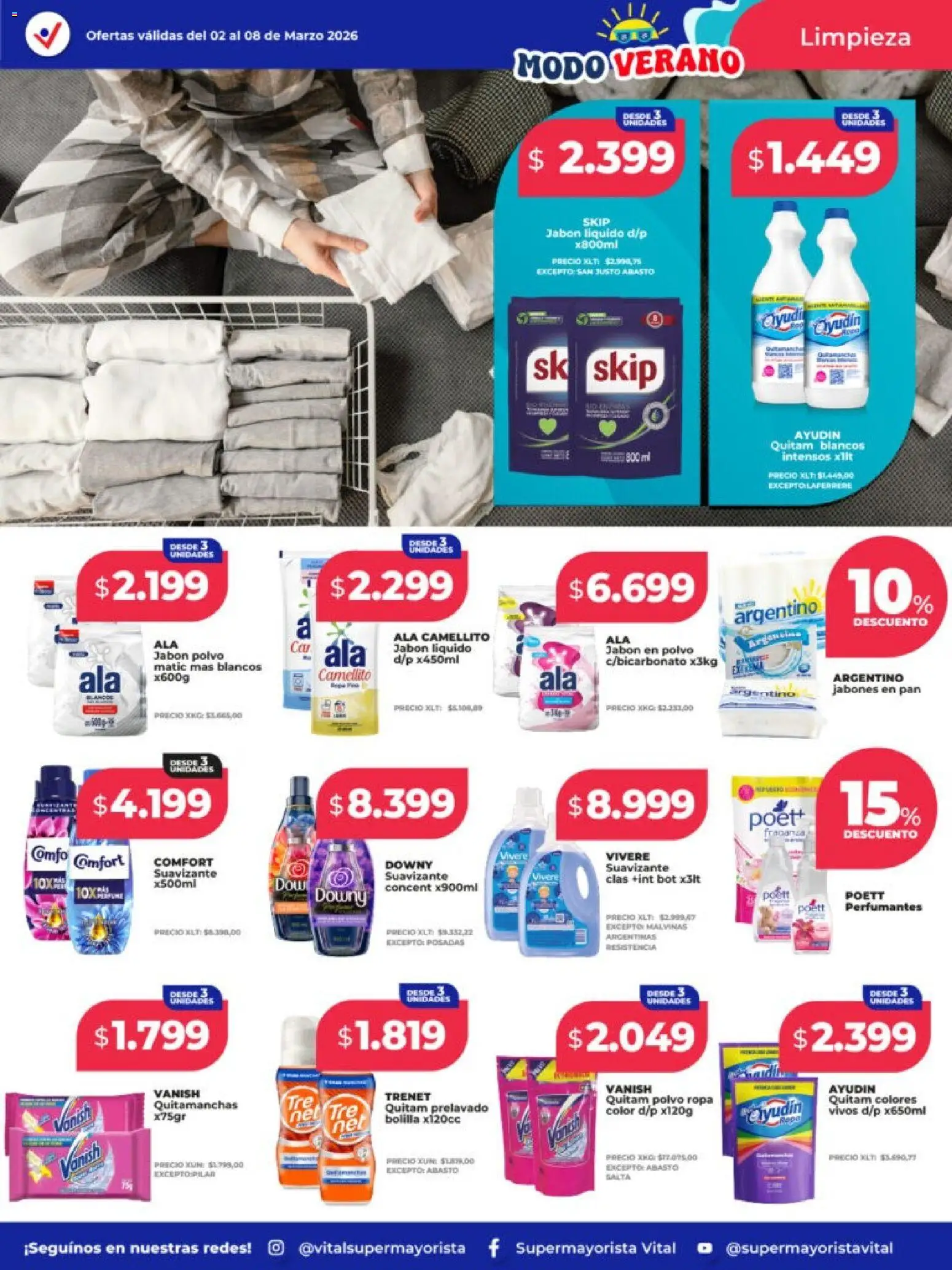 Vital - Ofertas - Salta │ válido desde el 02.03.2026 | Página: 7 | Productos: Jabón líquido, Jabón, Quitamanchas, Suavizante