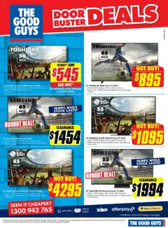 Preview of The Good Guys Catalogue  - valid from 18.02.2026 | Page: 6 | Products: Door, Picture, Tv, Screen