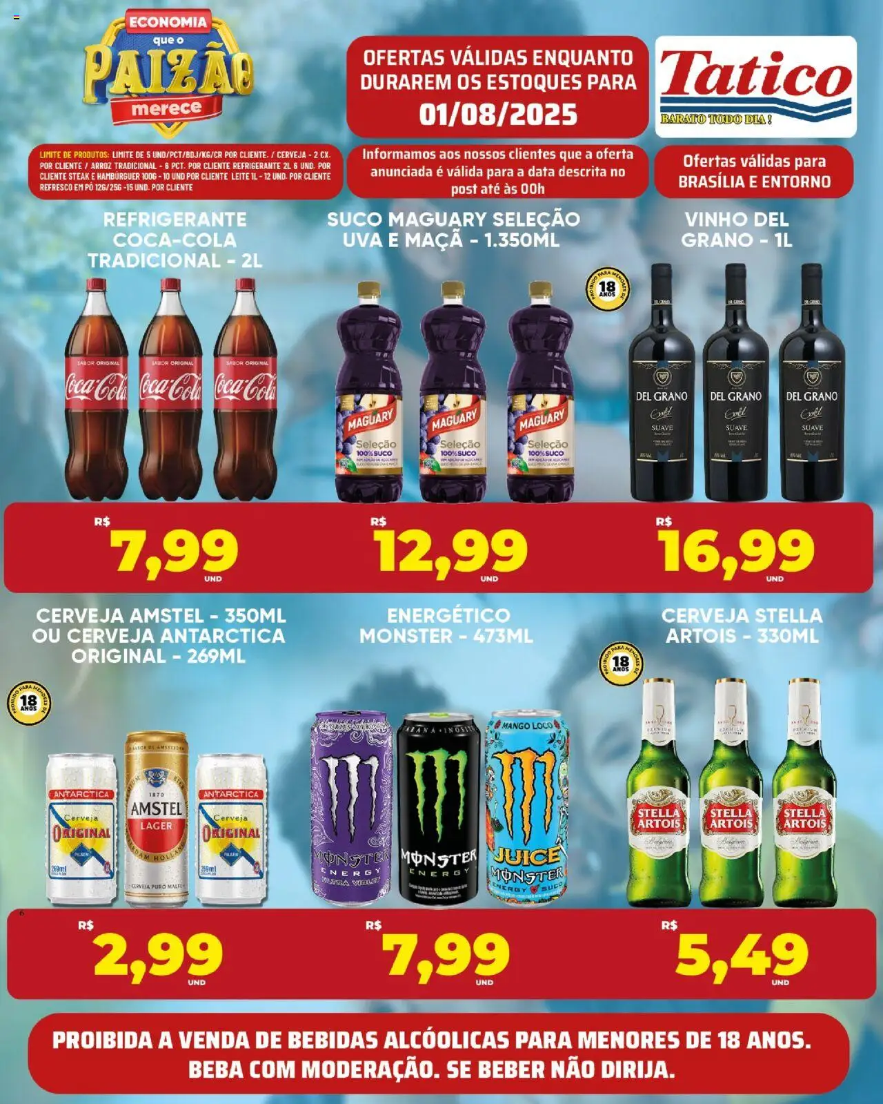 Tatico Folheto - válido de 01.08.2025 | Página: 15 | Produtos: Refresco, Vinho, Arroz, Refrigerante