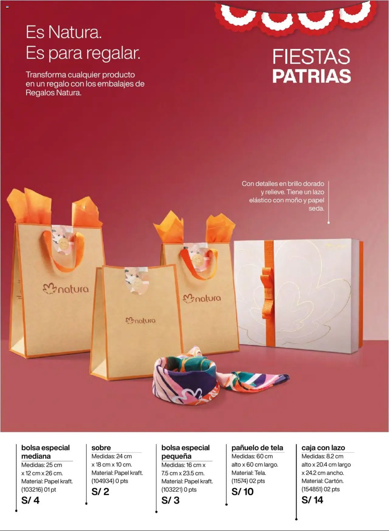 Catálogo Natura válido desde 01.07.2025 | Página: 37 | Productos: Caja, Bolsa