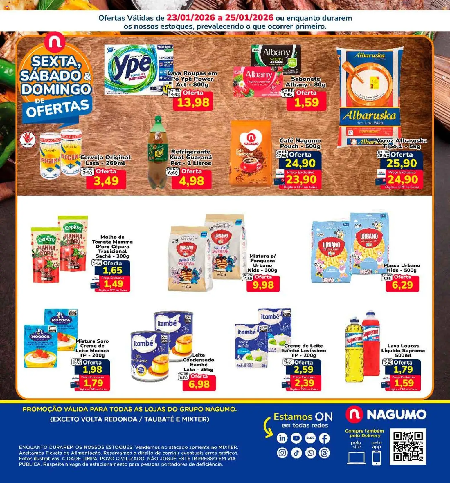 Nagumo Folheto - válido de 23.01.2026 | Página: 2 | Produtos: Guaraná, Arroz, Creme, Sabonete