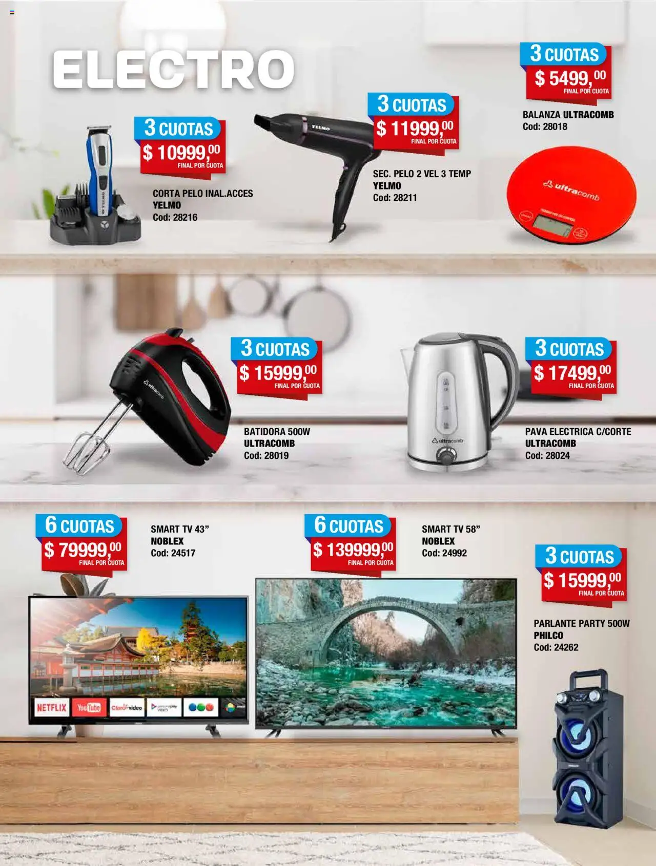Maxiconsumo - Tecnología Maxi │ válido desde el 15.09.2025 | Página: 1 | Productos: Video, Pava, Batidora, Parlante