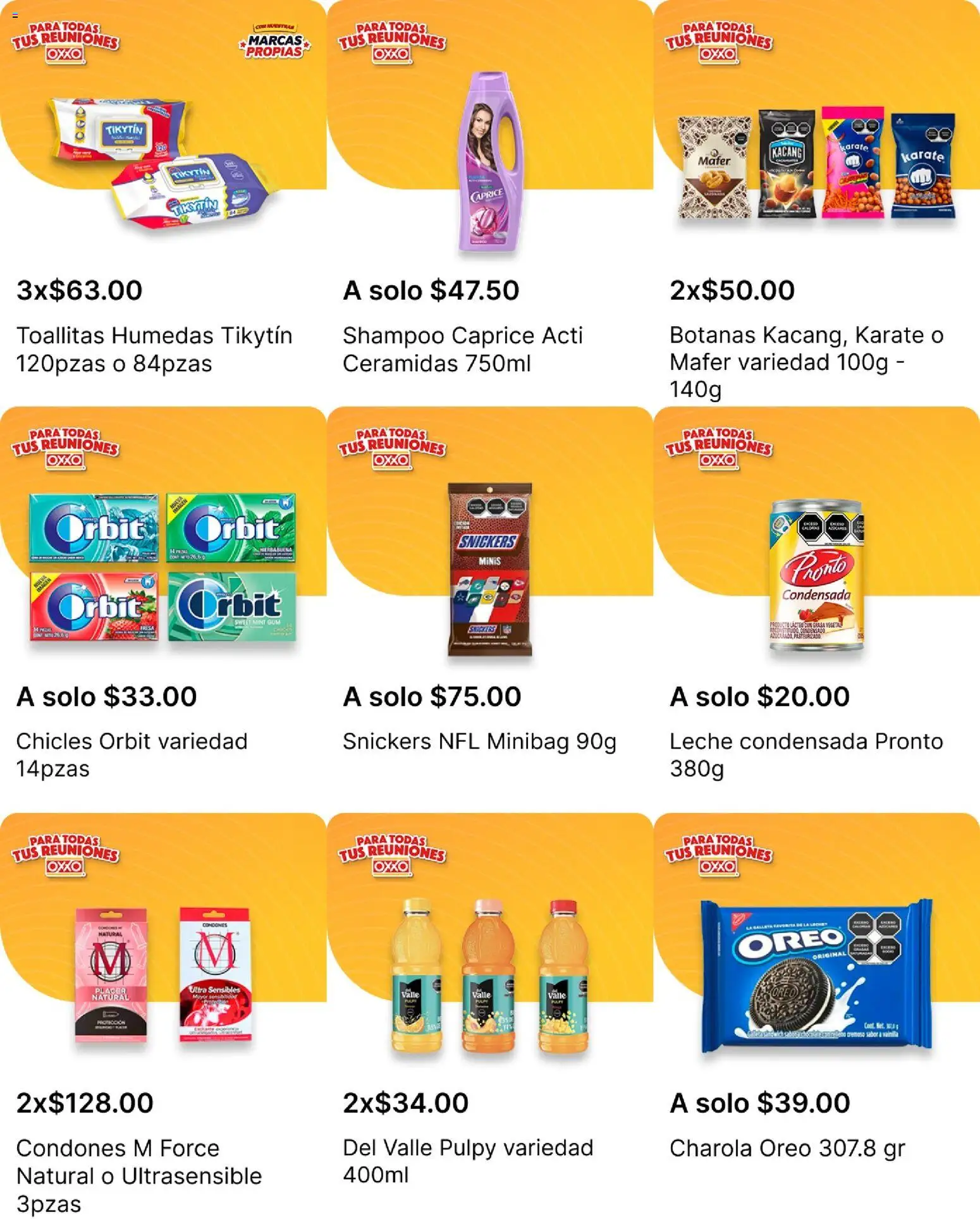 Nuevas ofertas de OXXO válidas en toda la República Mexicana desde el 16.10.2025. ¡Encuentra las mejores ofertas en OXXO folleto! | Página: 25 | Productos: Chicles, Toallitas húmedas, Leche