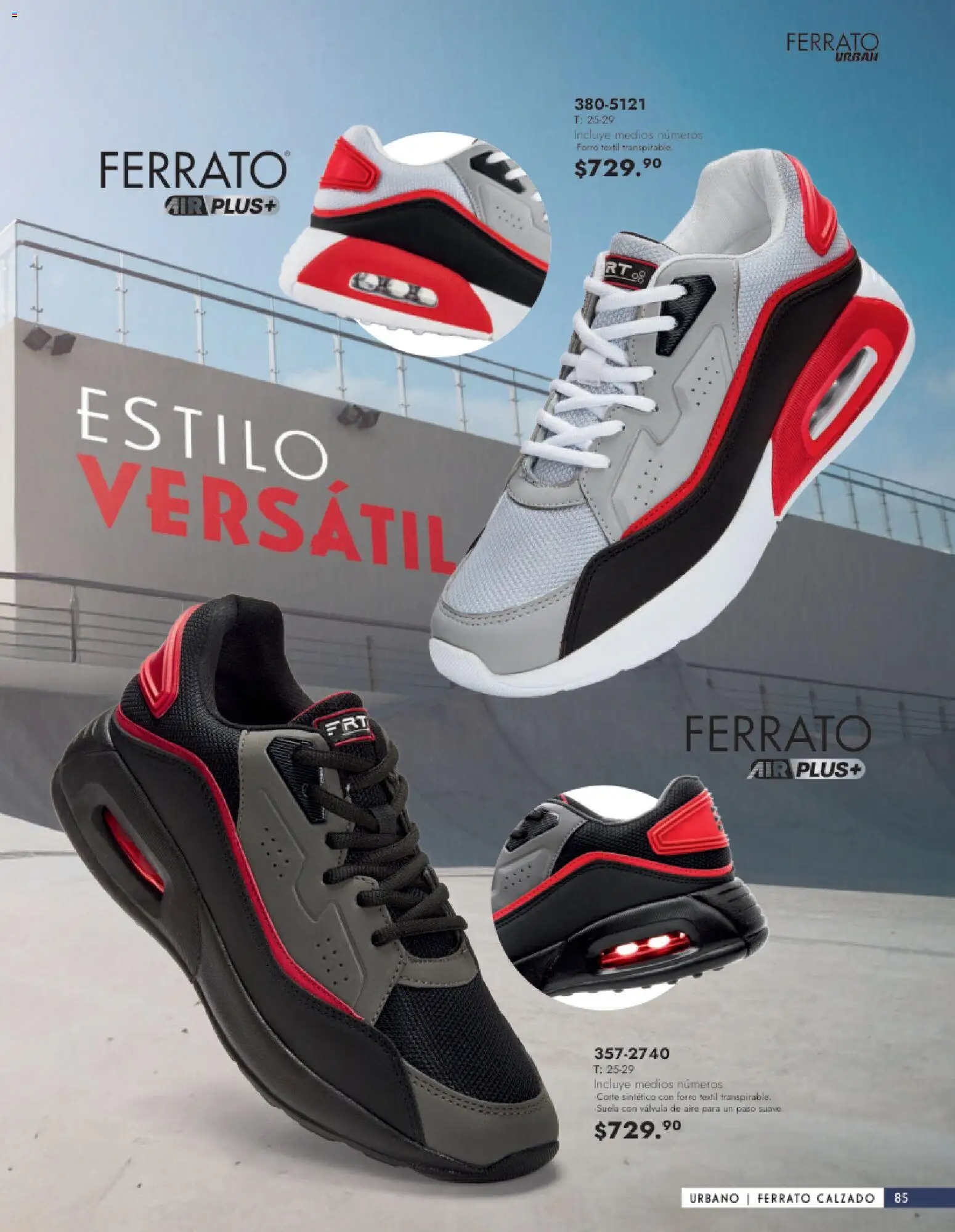 Nuevas ofertas de Andrea válidas en toda la República Mexicana desde el 25.01.2026. ¡Encuentra las mejores ofertas en Andrea catálogo Calzado Caballero! | Página: 85 | Productos: Válvula