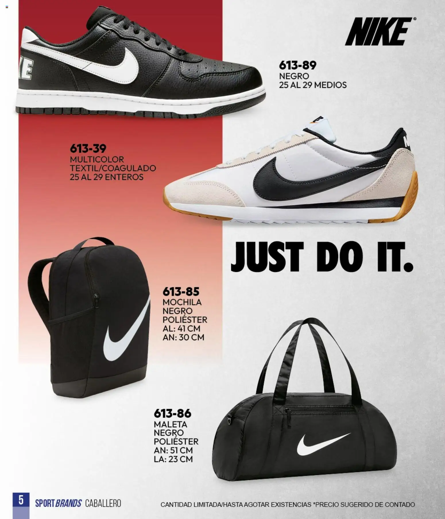 Nuevas ofertas de Cklass válidas en toda la República Mexicana desde el 05.03.2026. ¡Encuentra las mejores ofertas en Cklass catálogo Sportbrands Verano Caballero! | Página: 6 | Productos: Mochila, Maleta