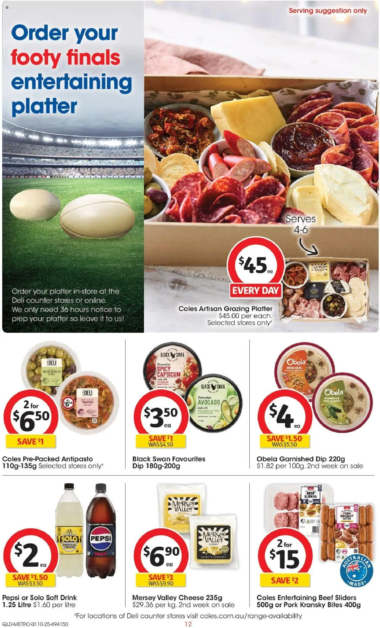 Coles catalogue - valid from 01.10.2025 | Page: 12 | Products: Capsicum, Pepsi, Olives, Avocado