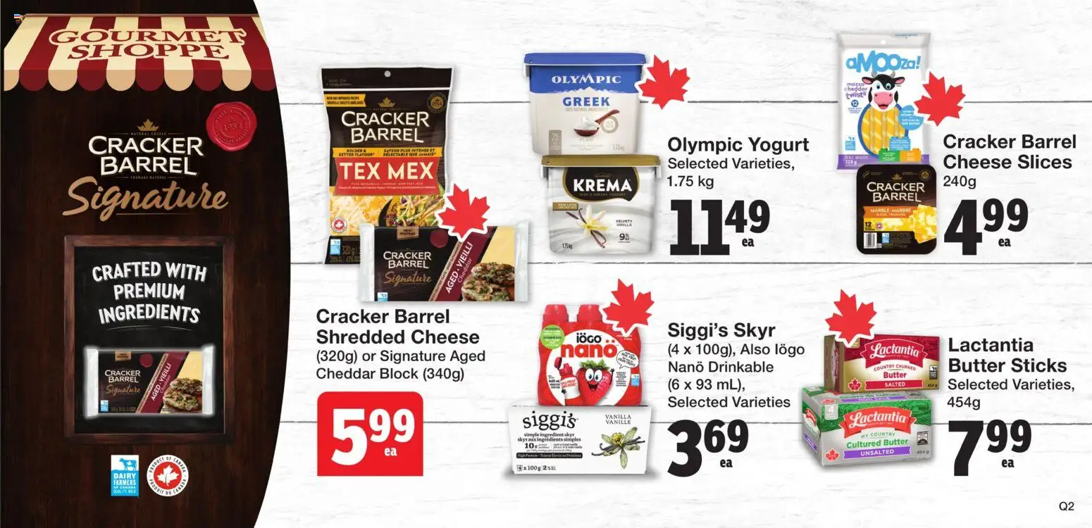 Quality Foods flyer valid from 19.03.2026 | Page: 9 | Products: Milk, Butter, Cheese, Yogurt