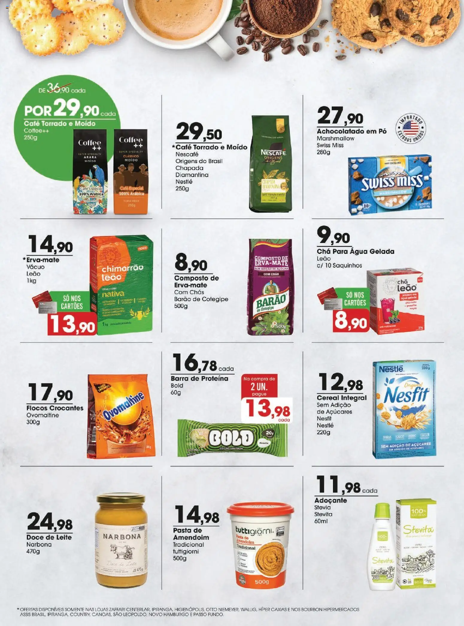 Zaffari Folheto - válido de 18.11.2025 | Página: 5 | Produtos: Pó, Achocolatado, Café, Doce de leite