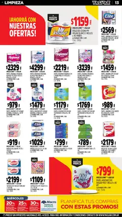 Vista previa Yaguar catálogo válido desde el 20.10.2025 | Página: 13 | Productos: Papel higiénico, Pañuelo, Cocina, Servilletas