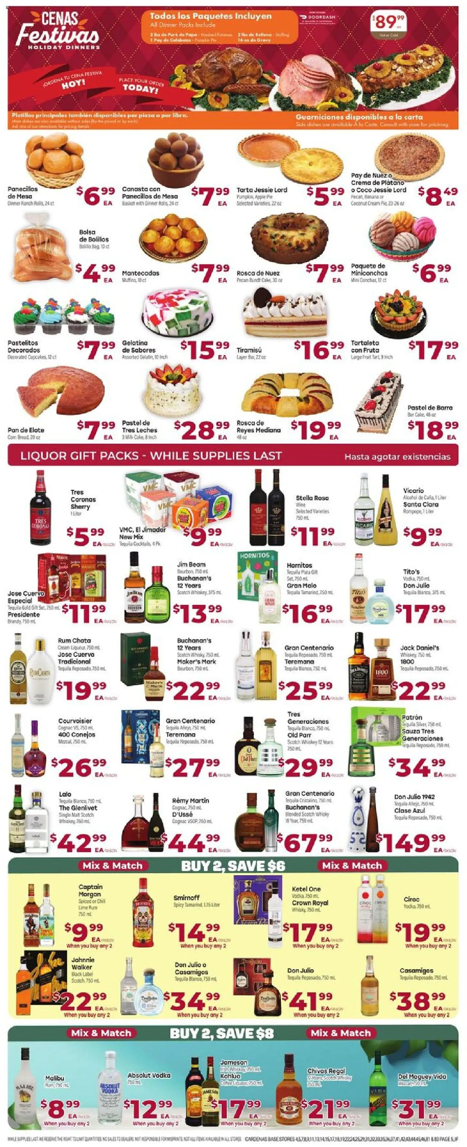 Cardenas Weekly Ad - CA - valid from 17.12.2025 | Page: 5 | Products: Basket, Bread, Bourbon, Pumpkin
